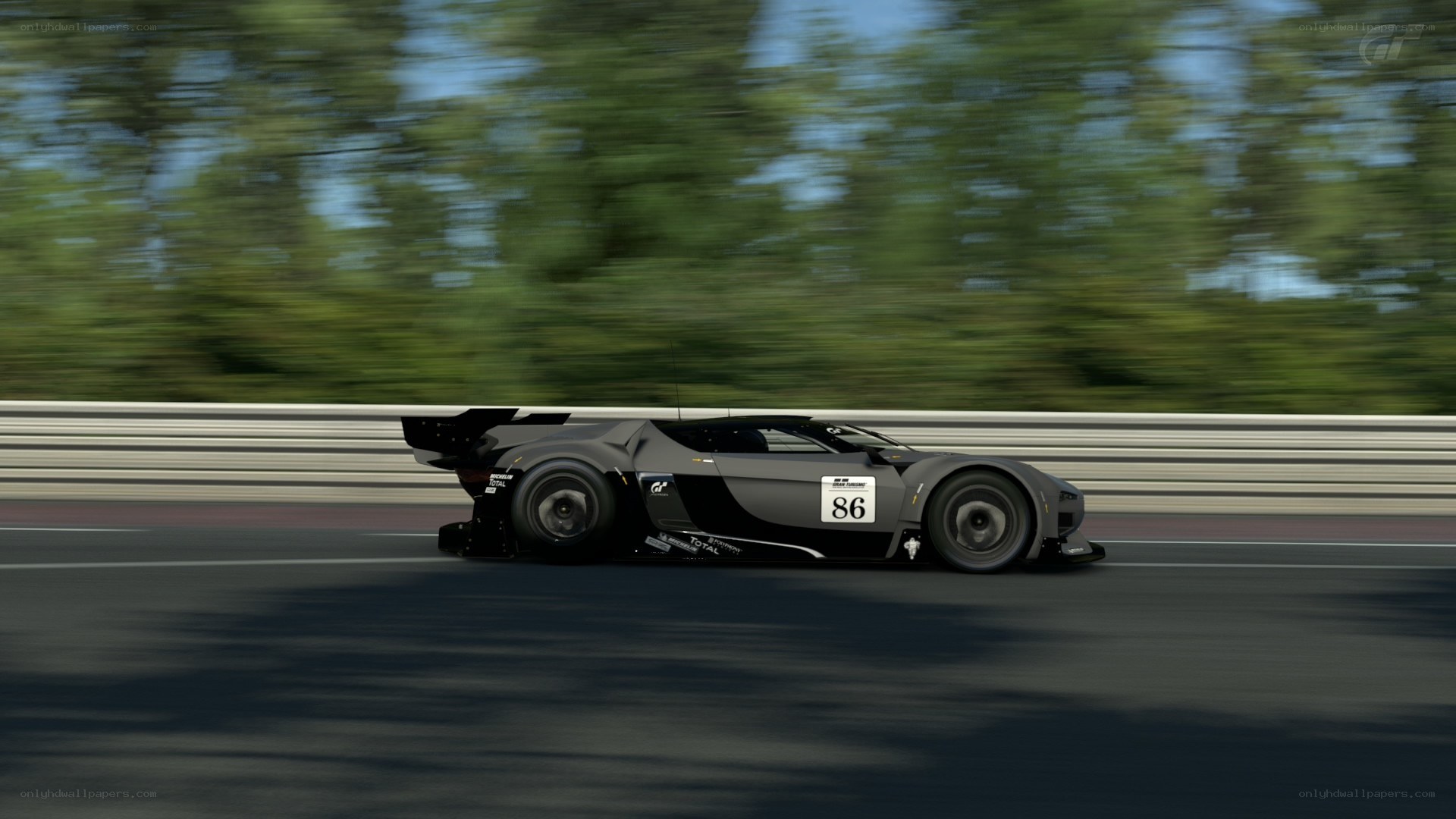 racing car on track