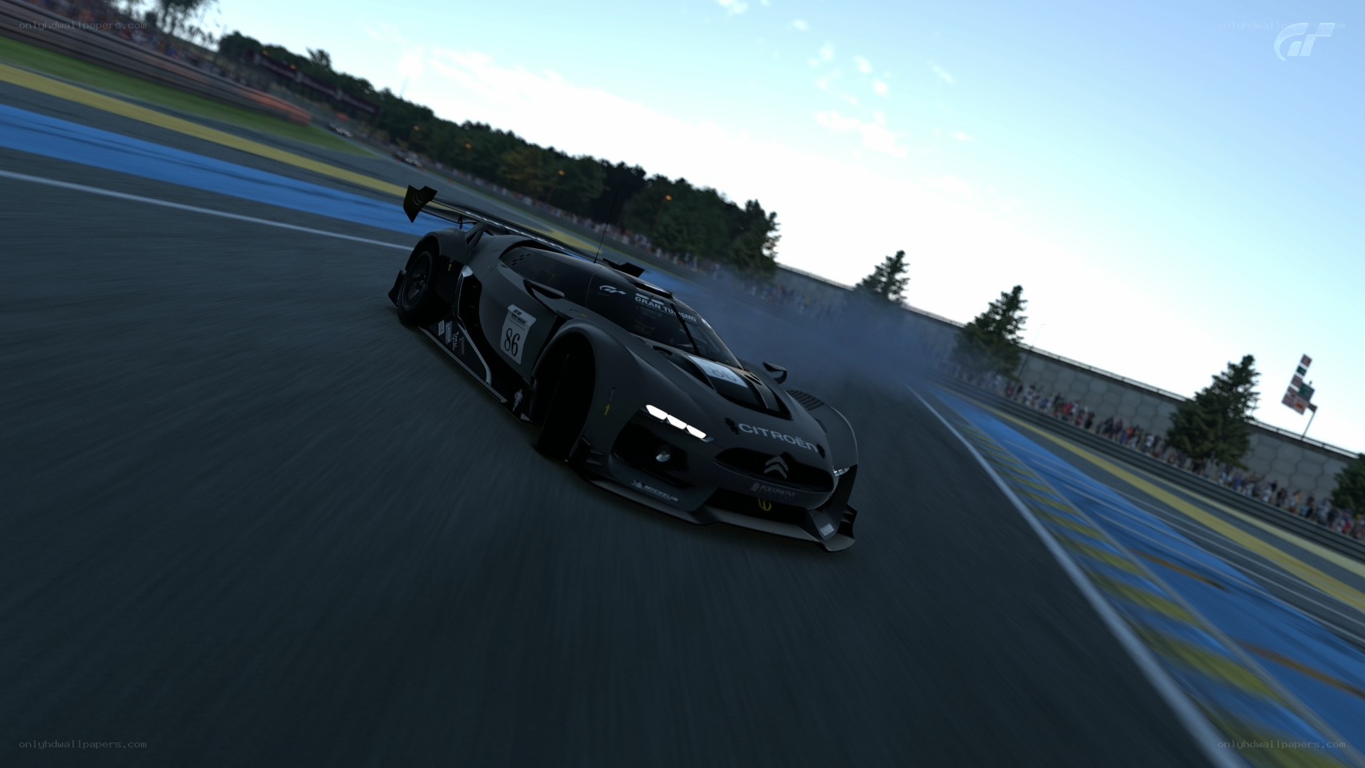racing car on track