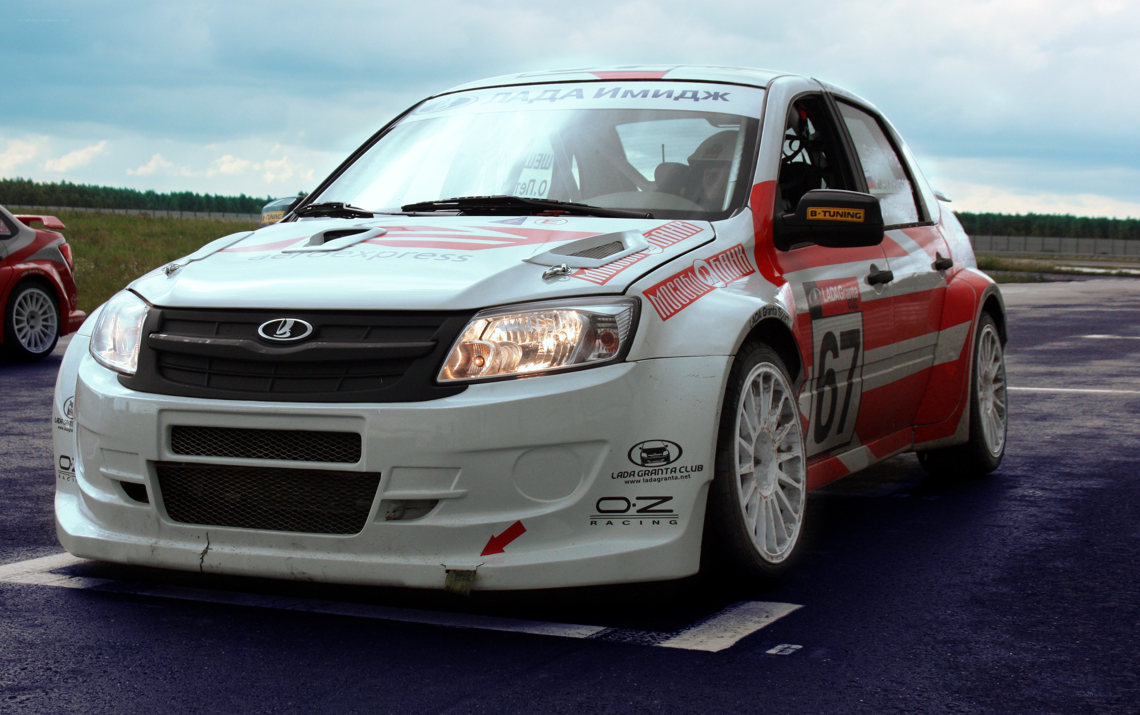 racing car on track