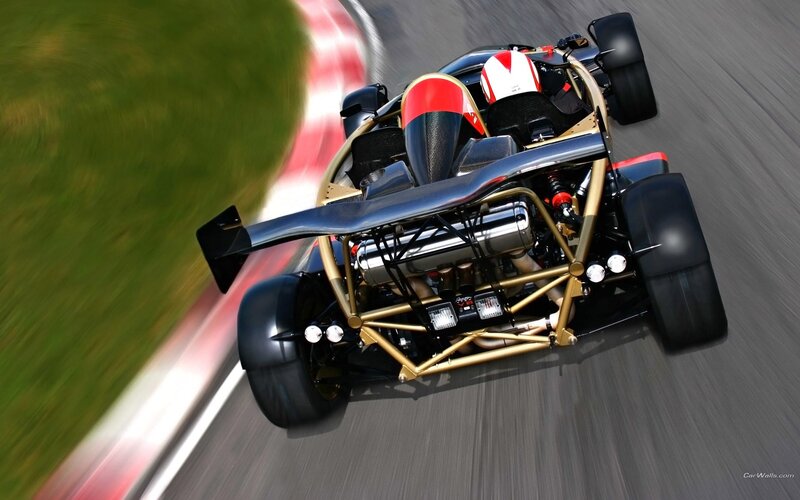 racing car on track