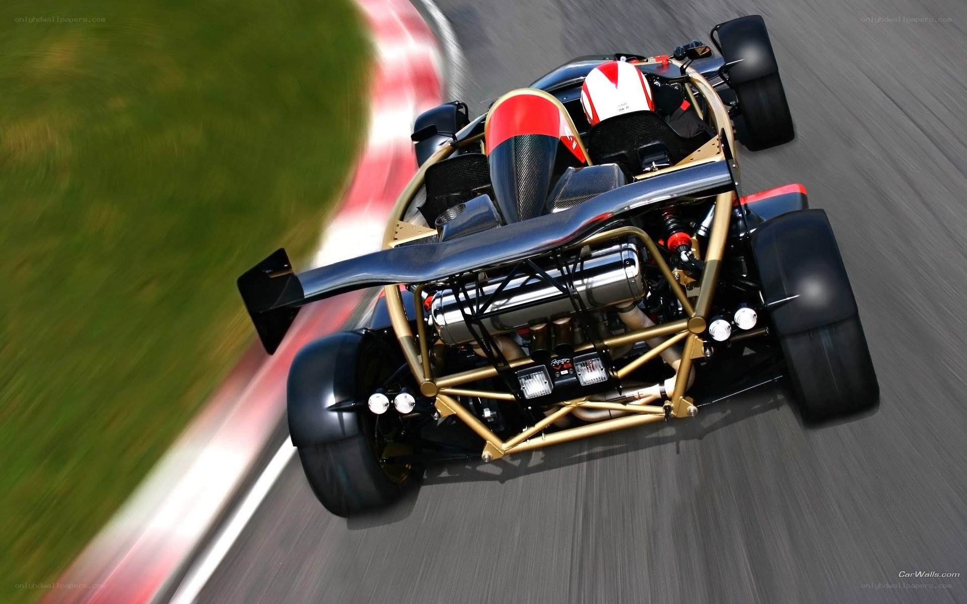 racing car on track