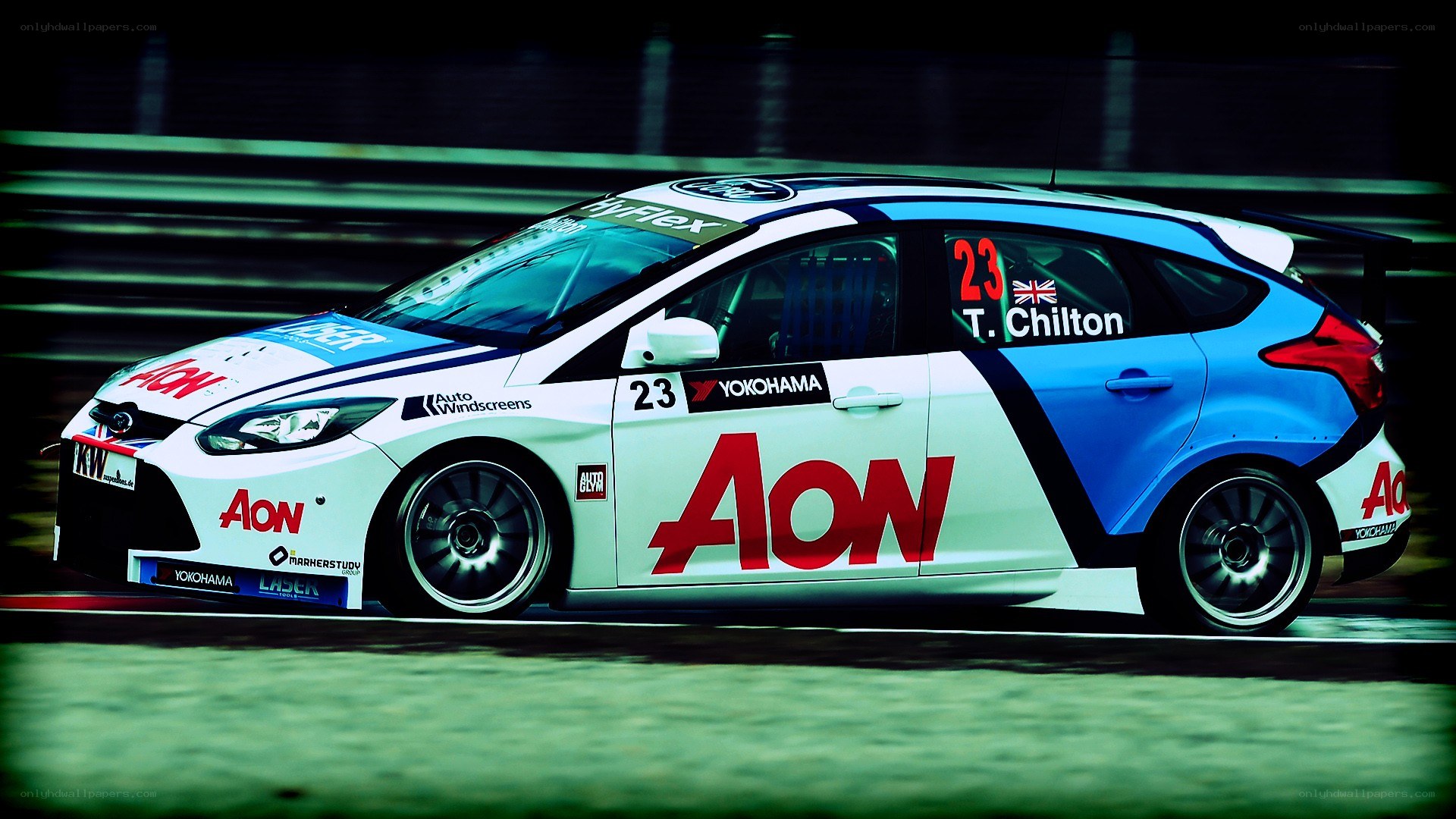 racing car on track