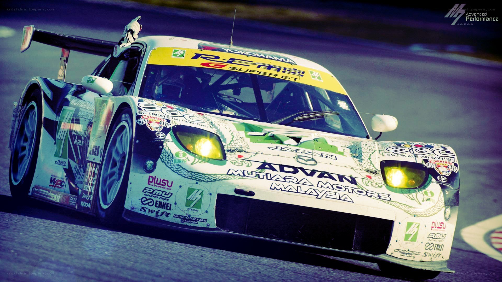 racing car on track
