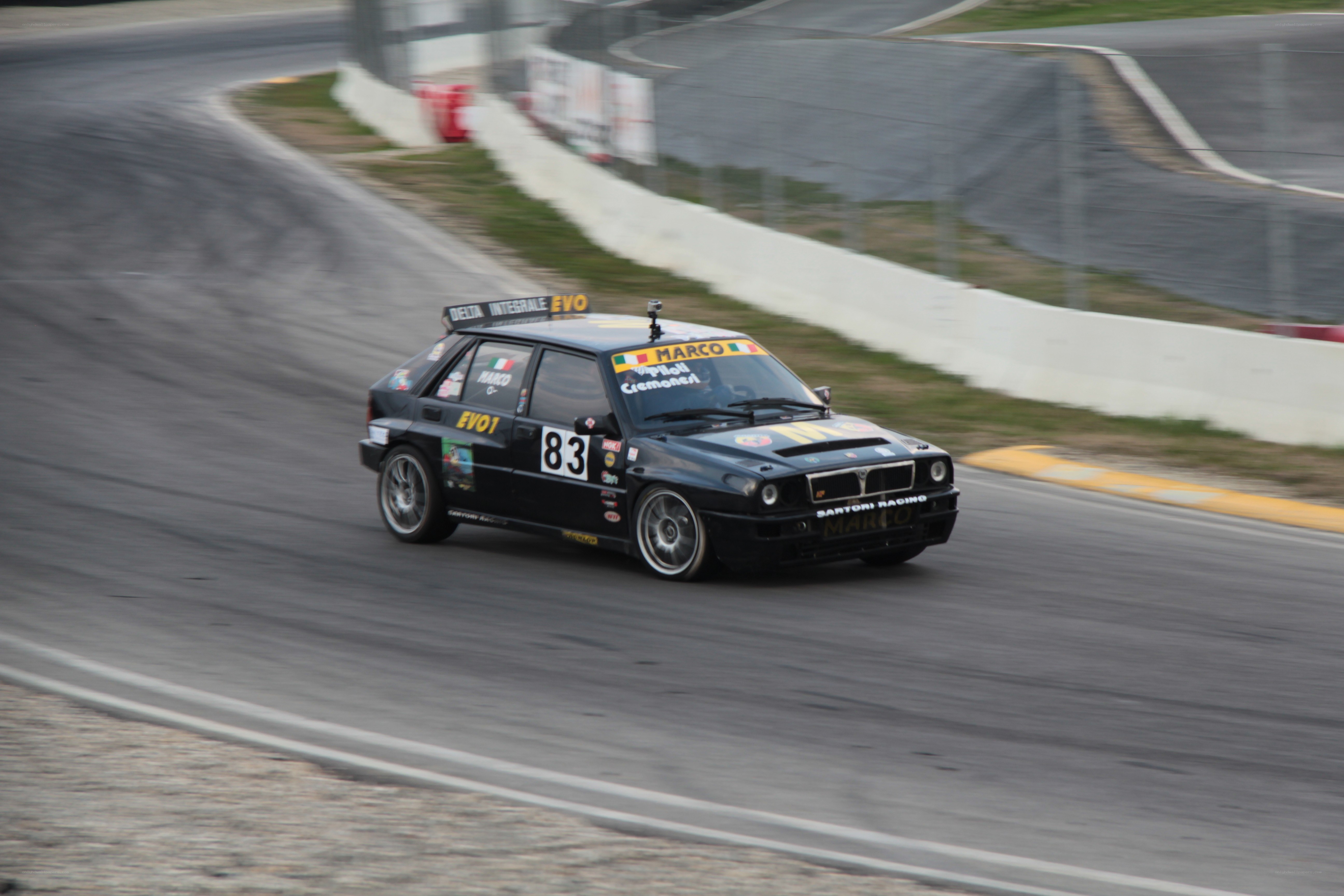 racing car on track