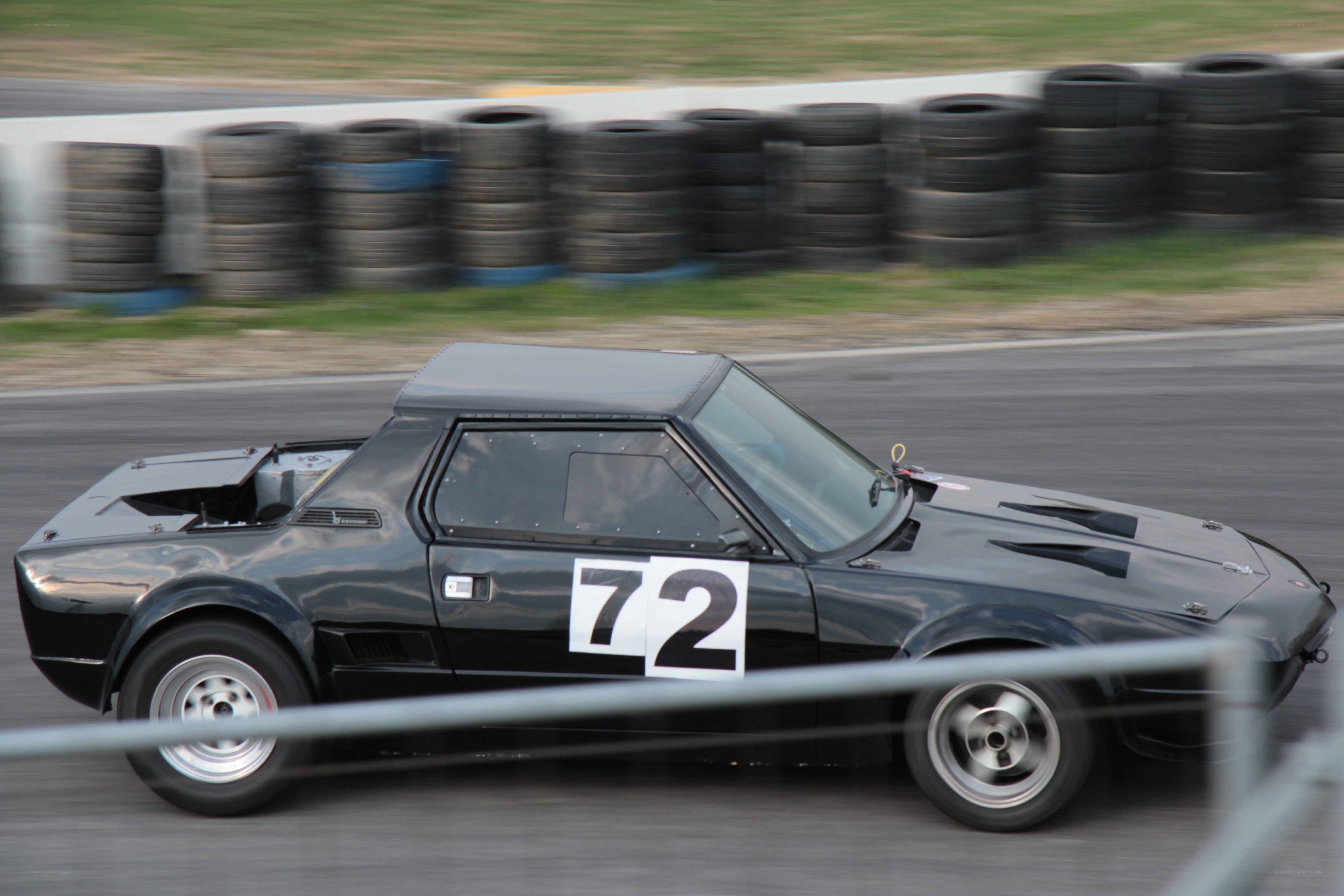 racing car on track