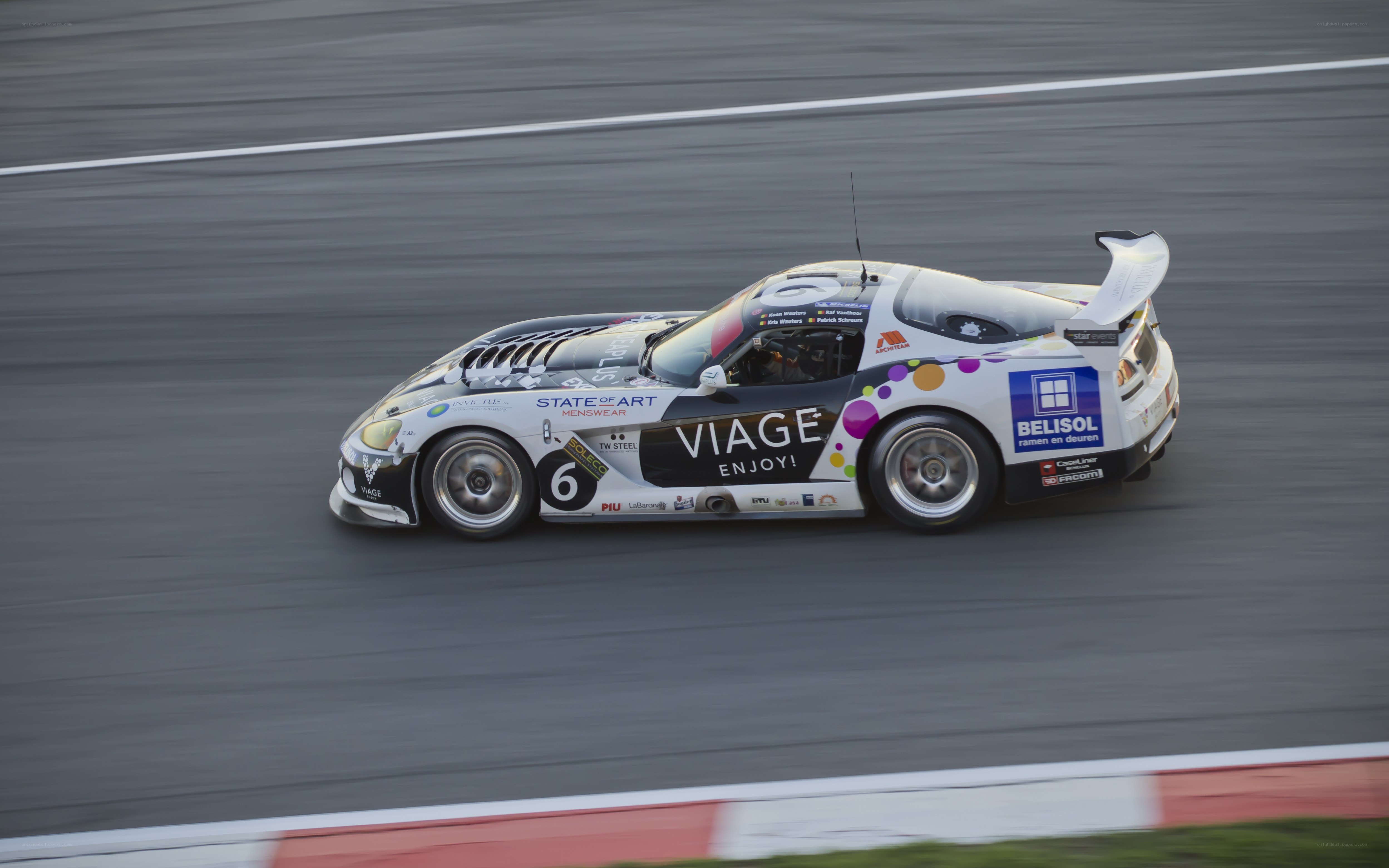 racing car on track
