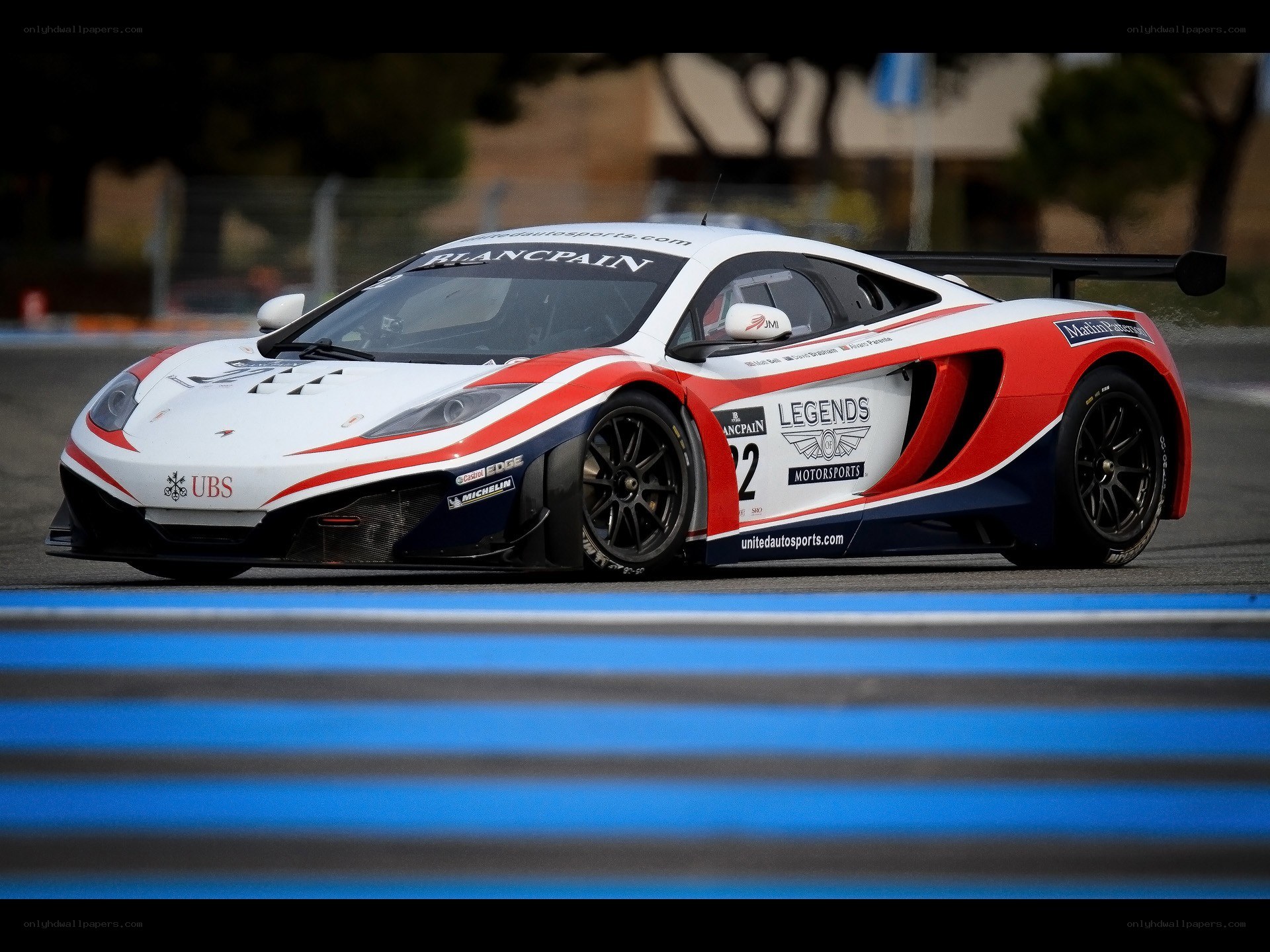 racing car on track