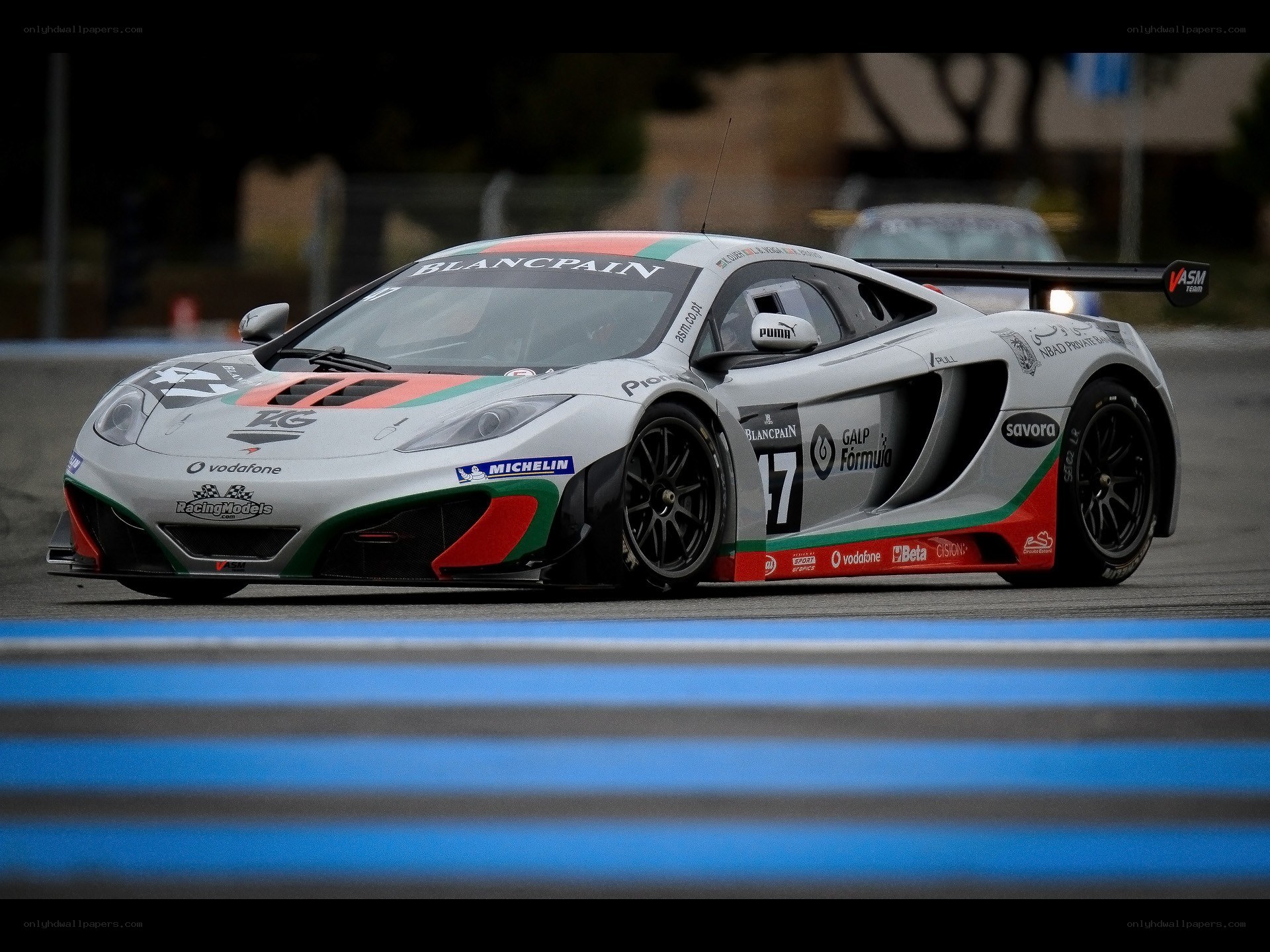 racing car on track