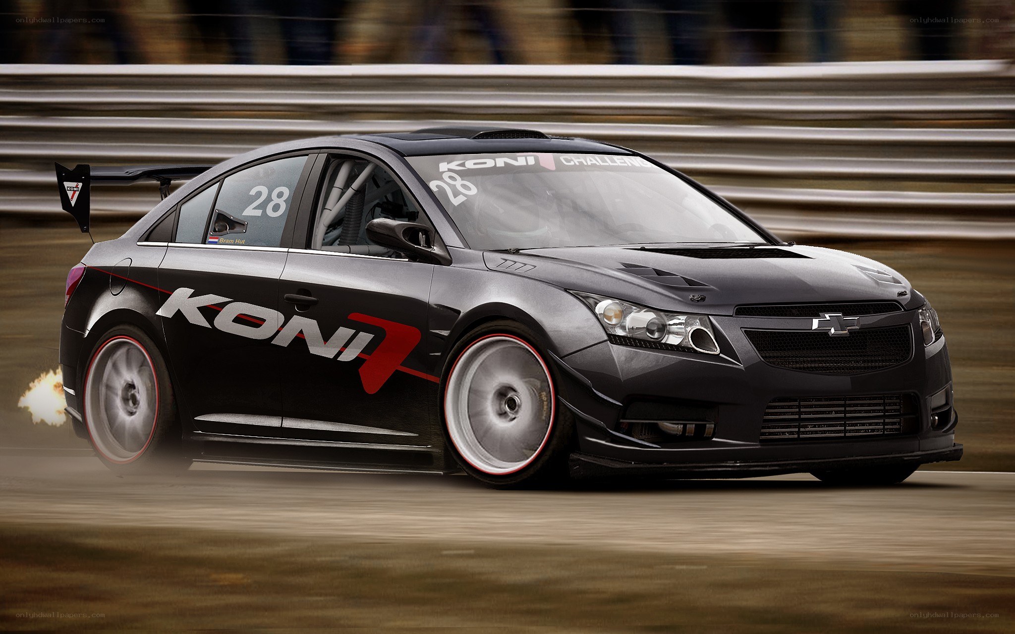 racing car on track