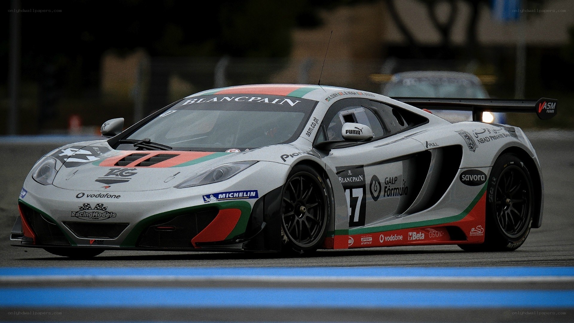 racing car on track