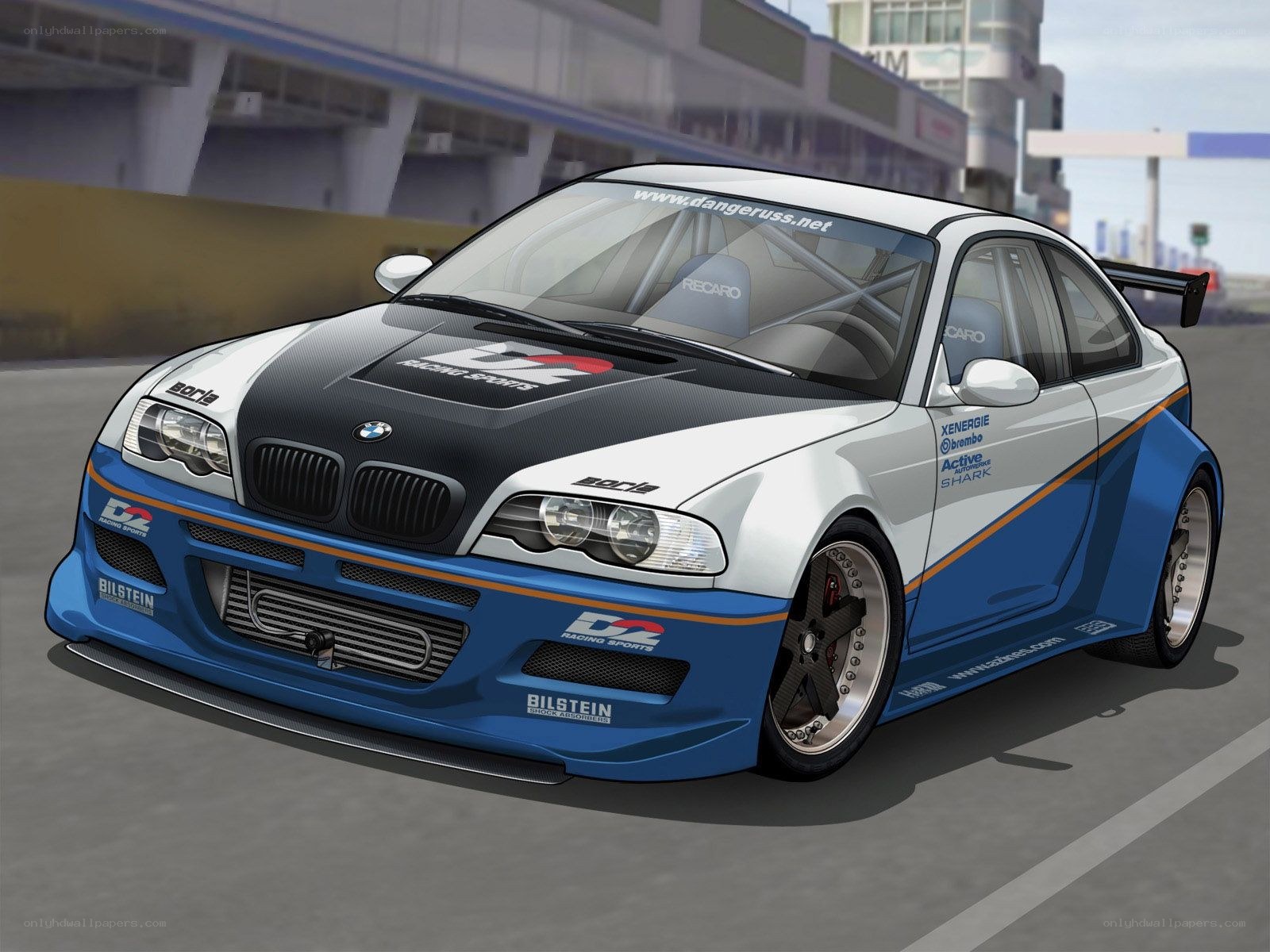 racing car on track