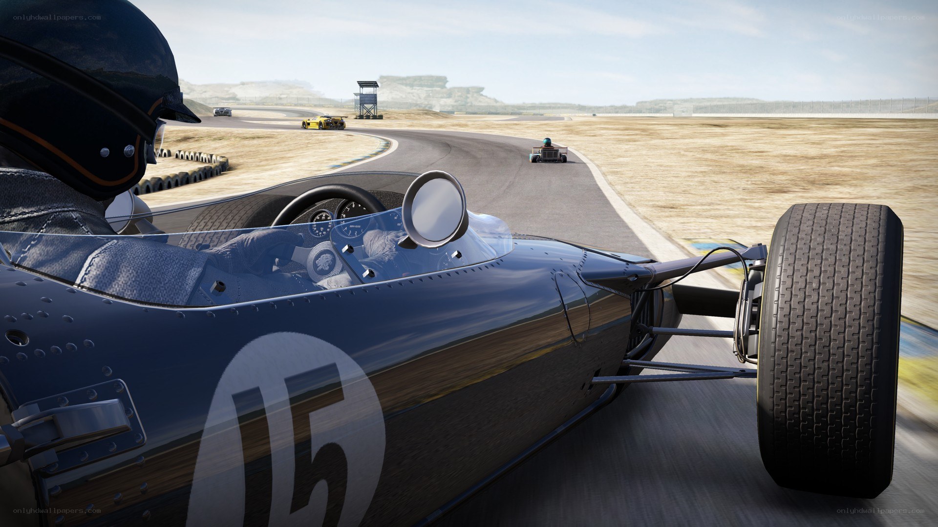 racing car on track