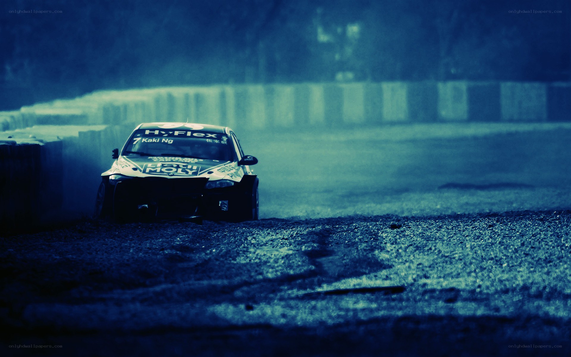 racing car on track