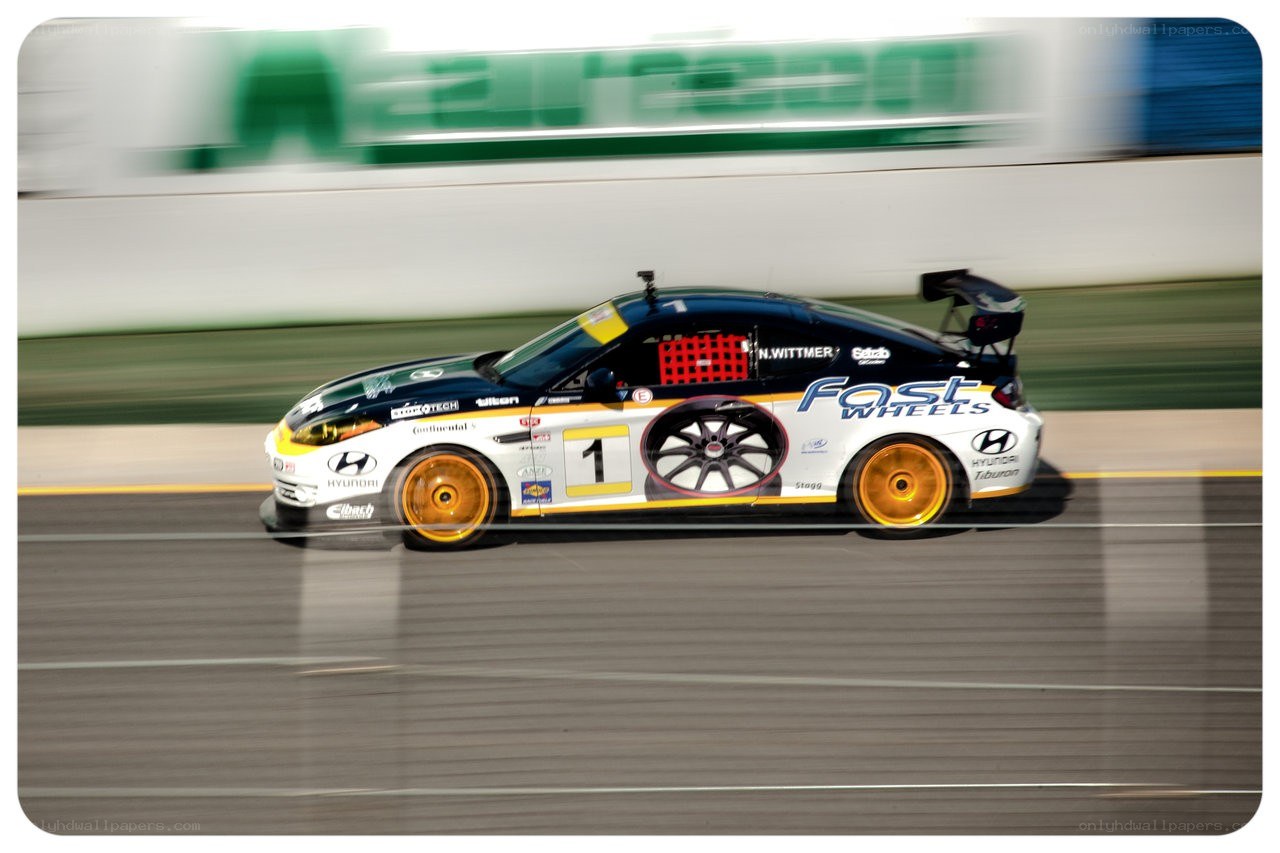 racing car on track