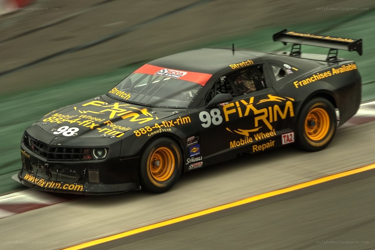 racing car on track