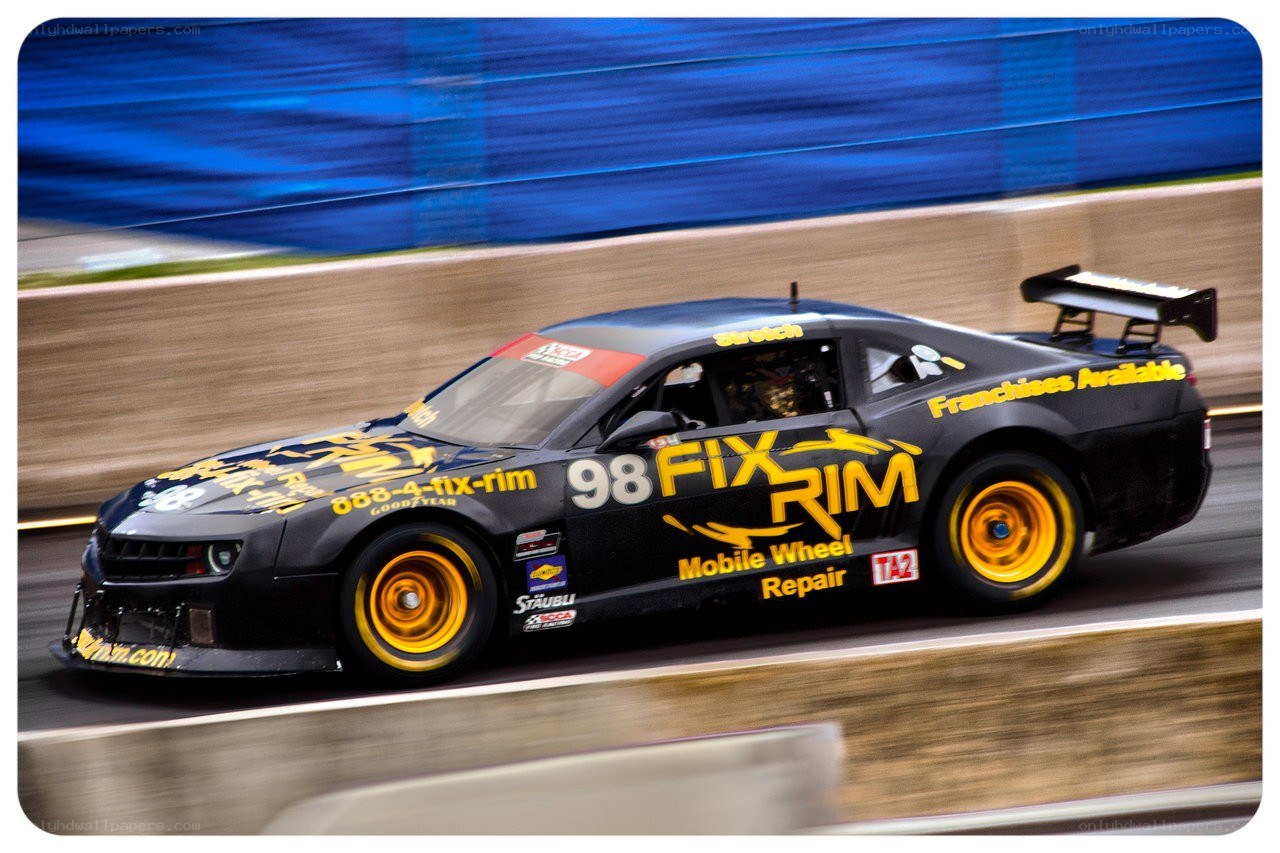 racing car on track