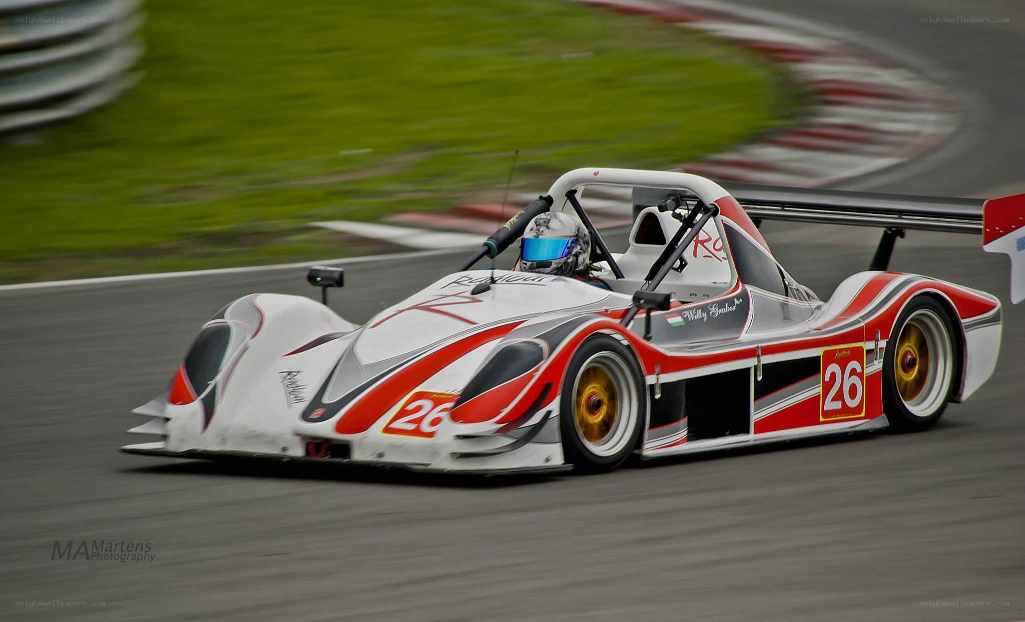 racing car on track