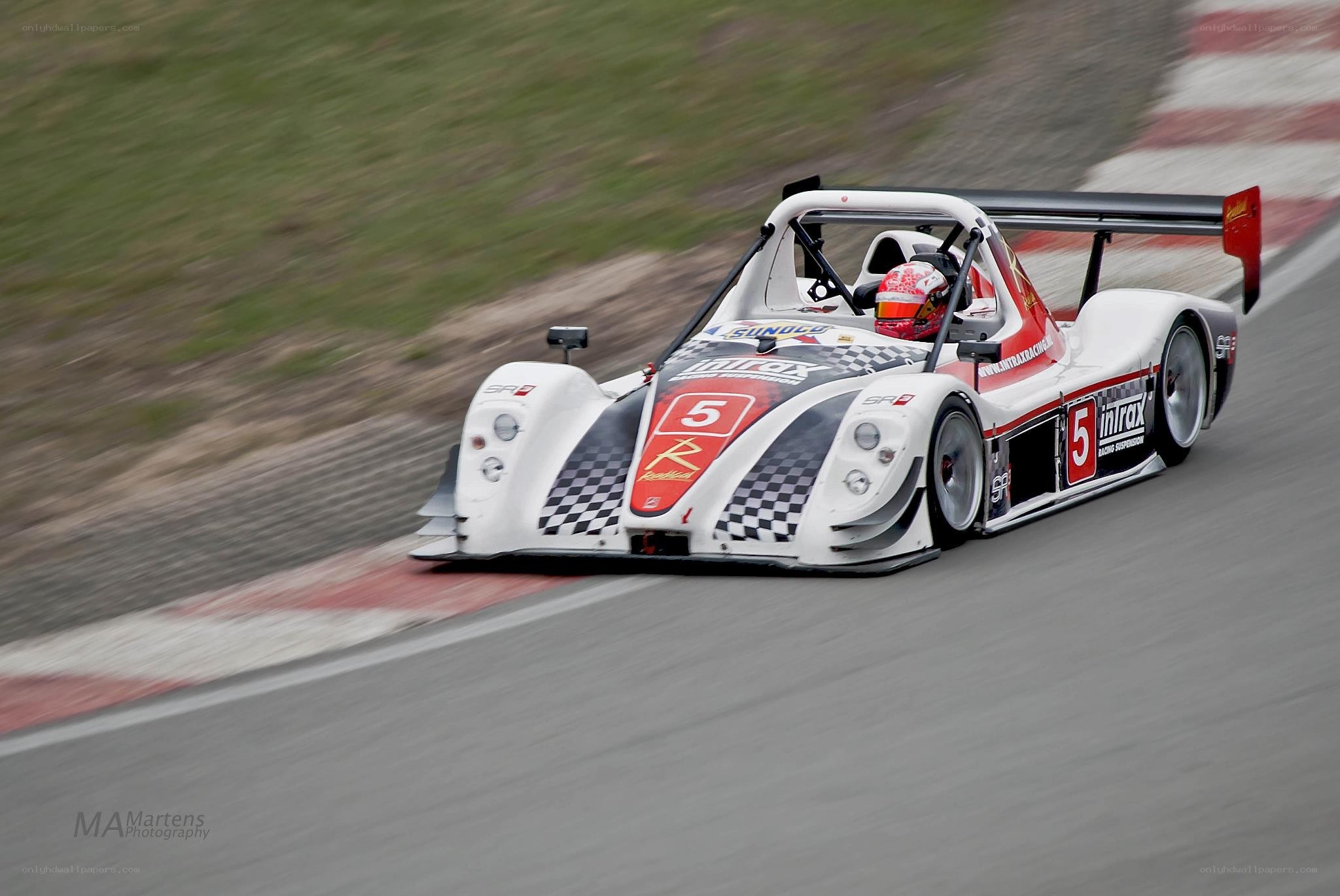 racing car on track