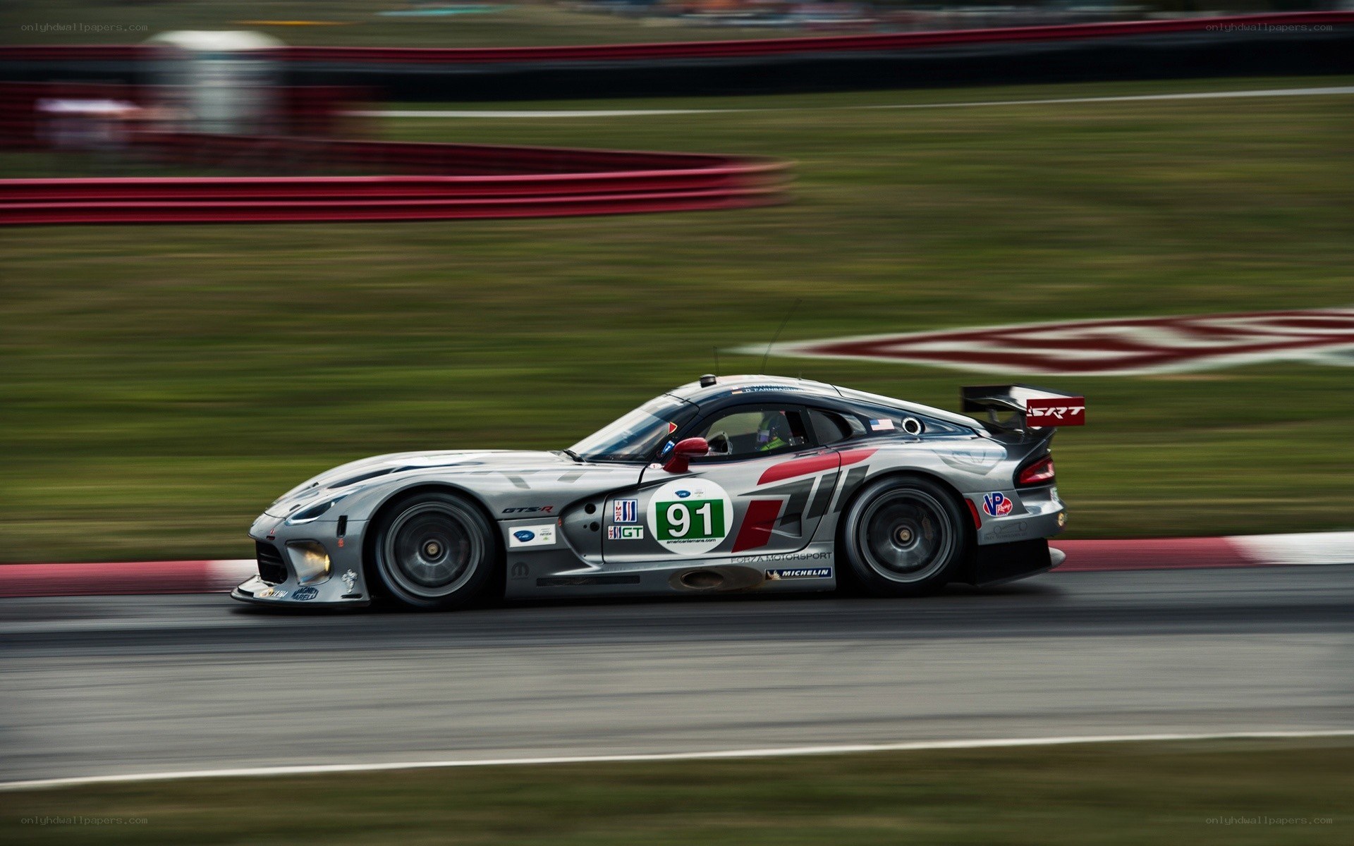 racing car on track