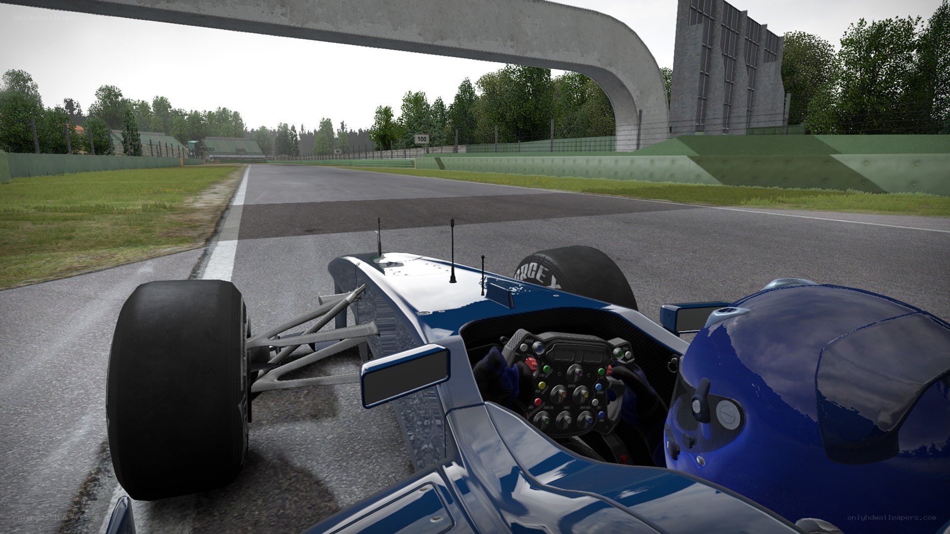 racing car on track