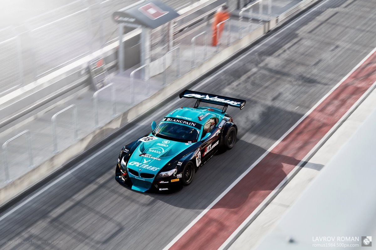 racing car on track