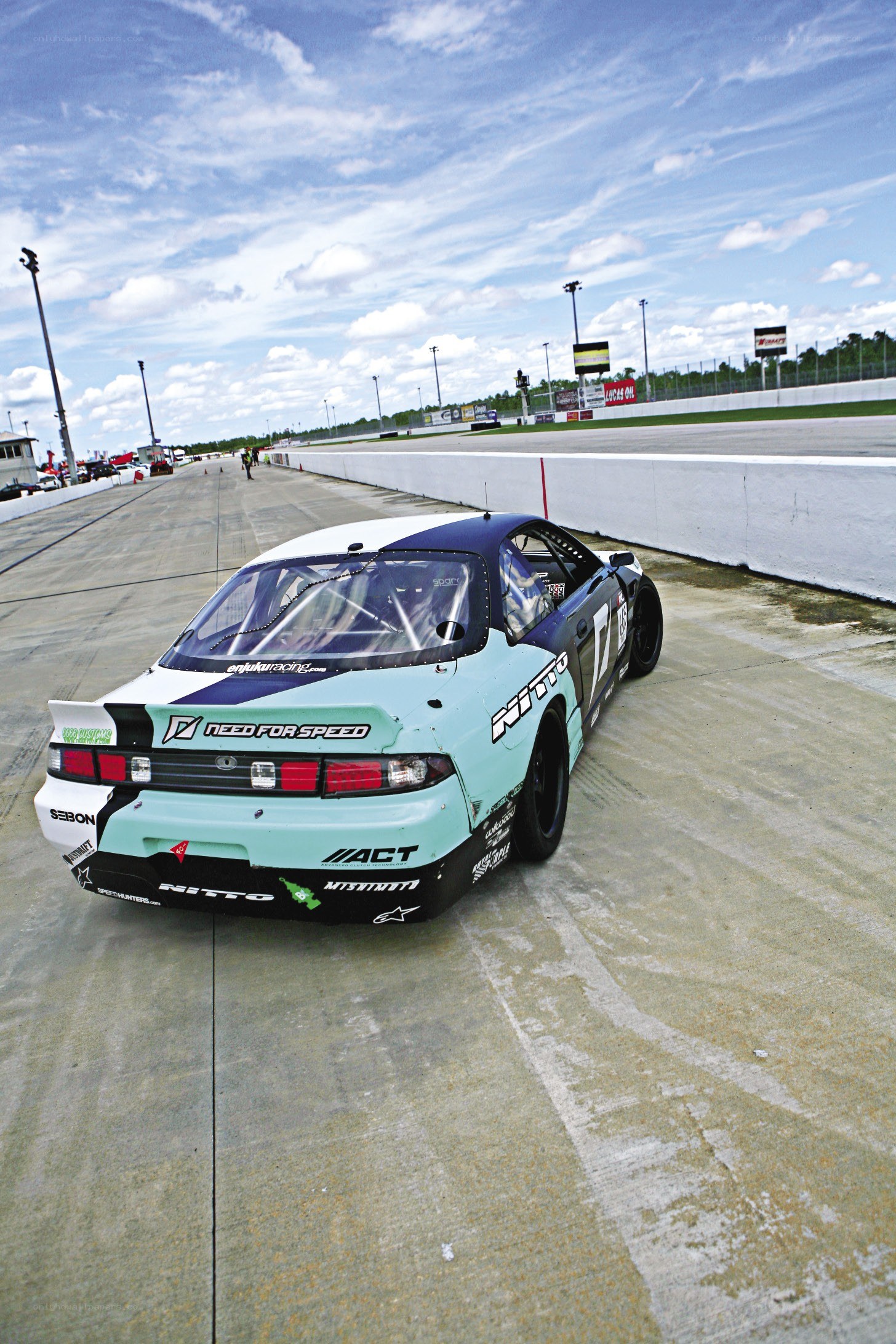 racing car on track