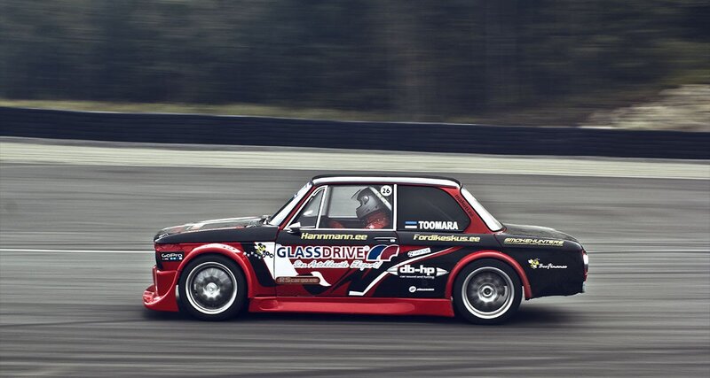 racing car on track
