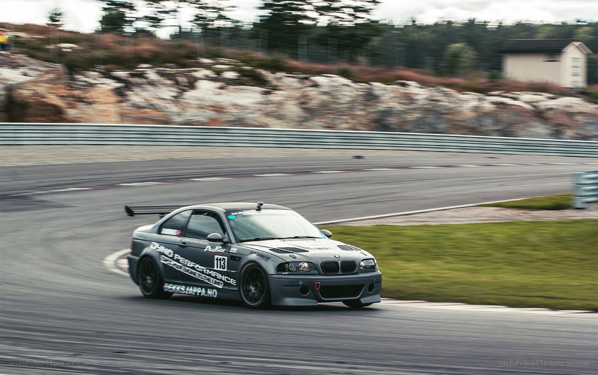 racing car on track