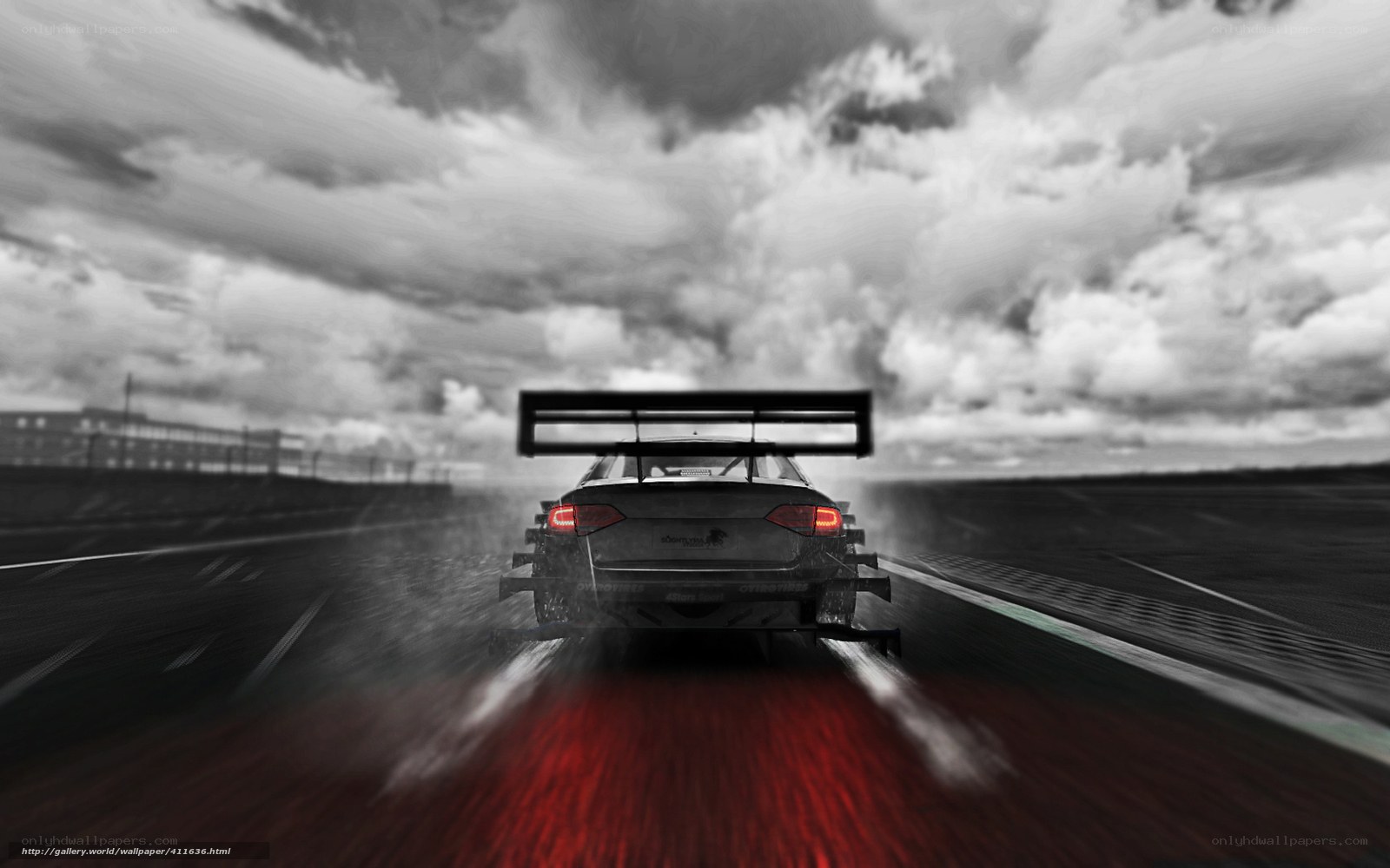 racing car on track