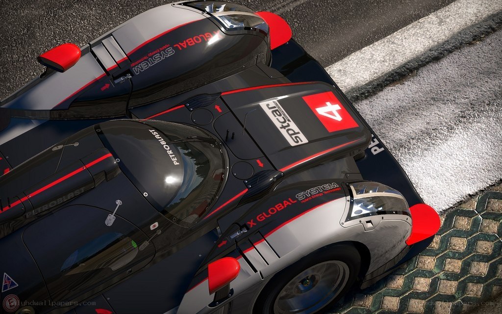 racing car on track