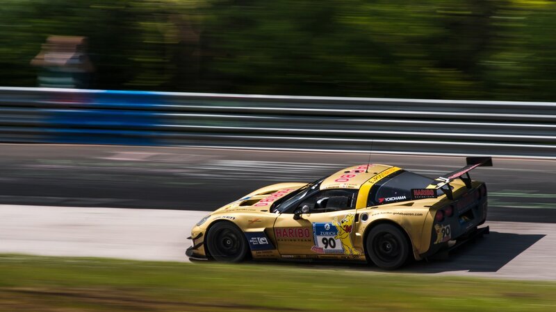 racing car on track