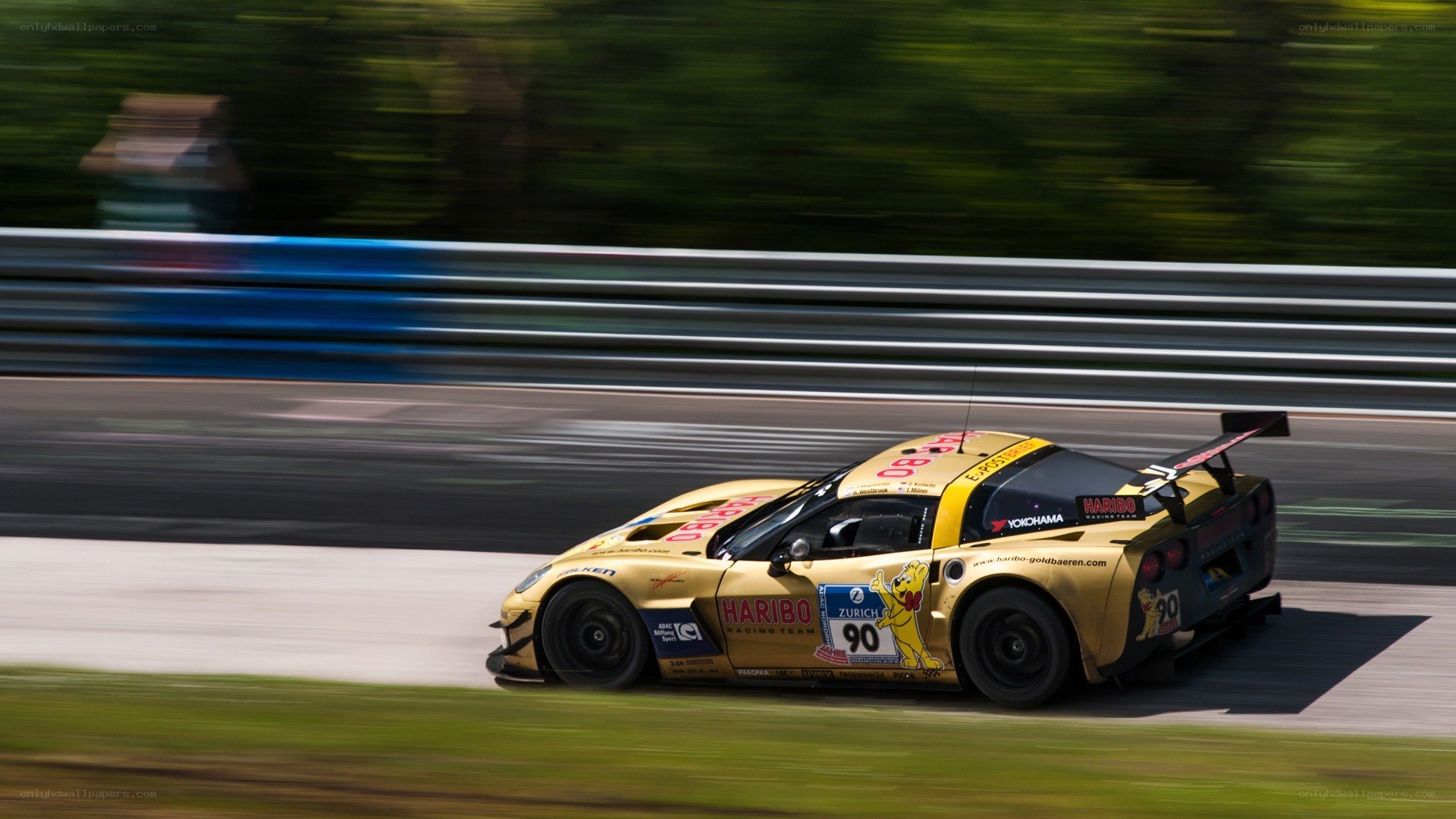 racing car on track