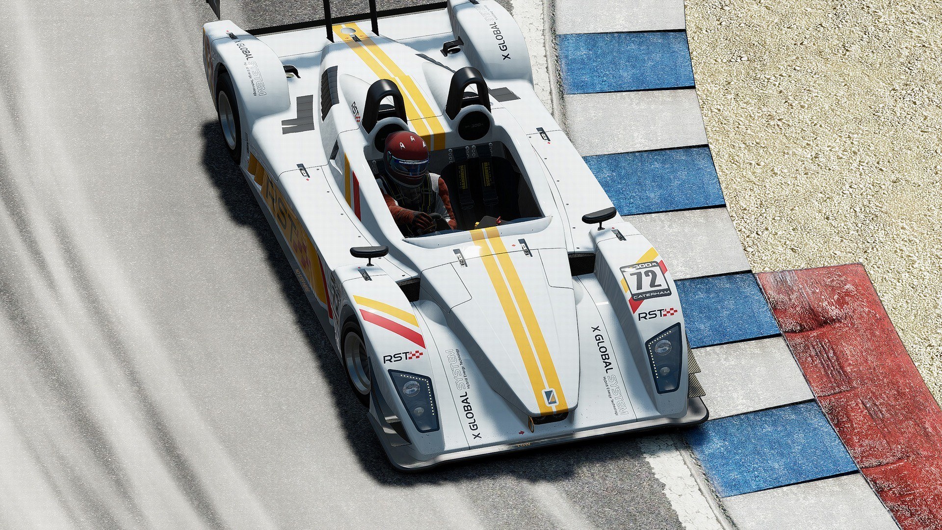racing car on track