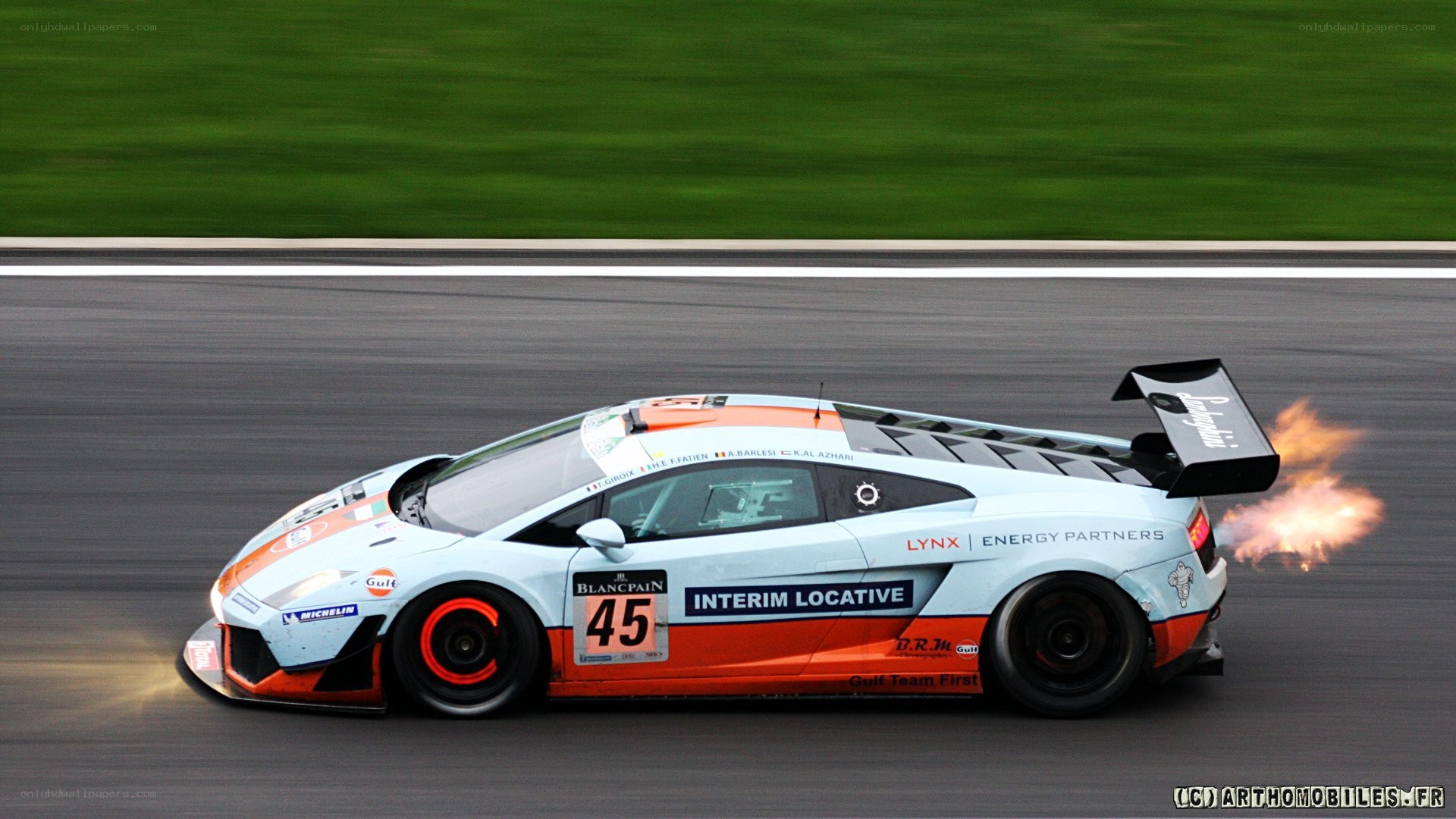 racing car on track