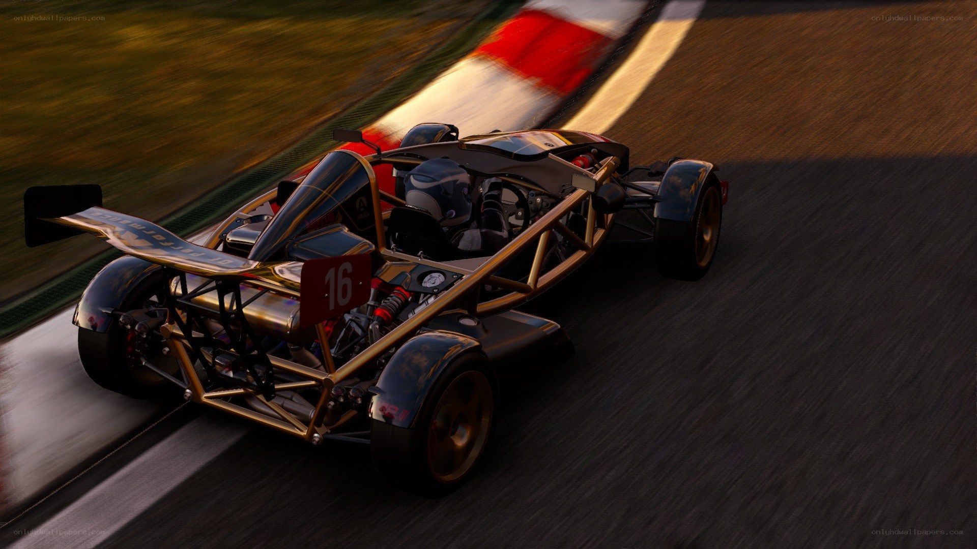 racing car on track