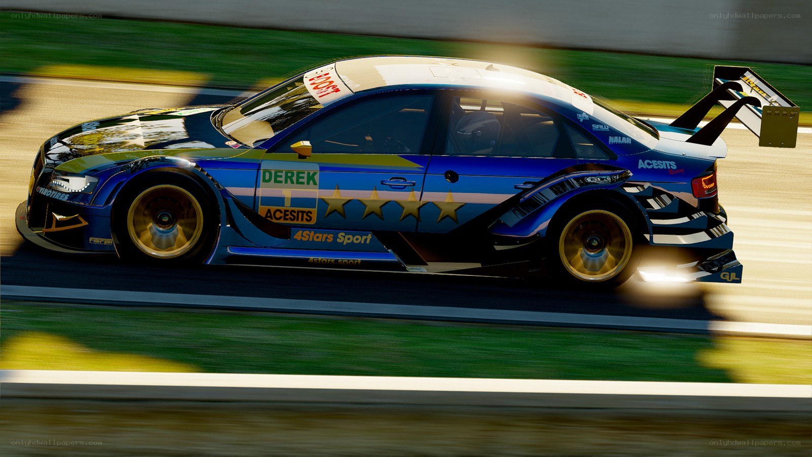 racing car on track