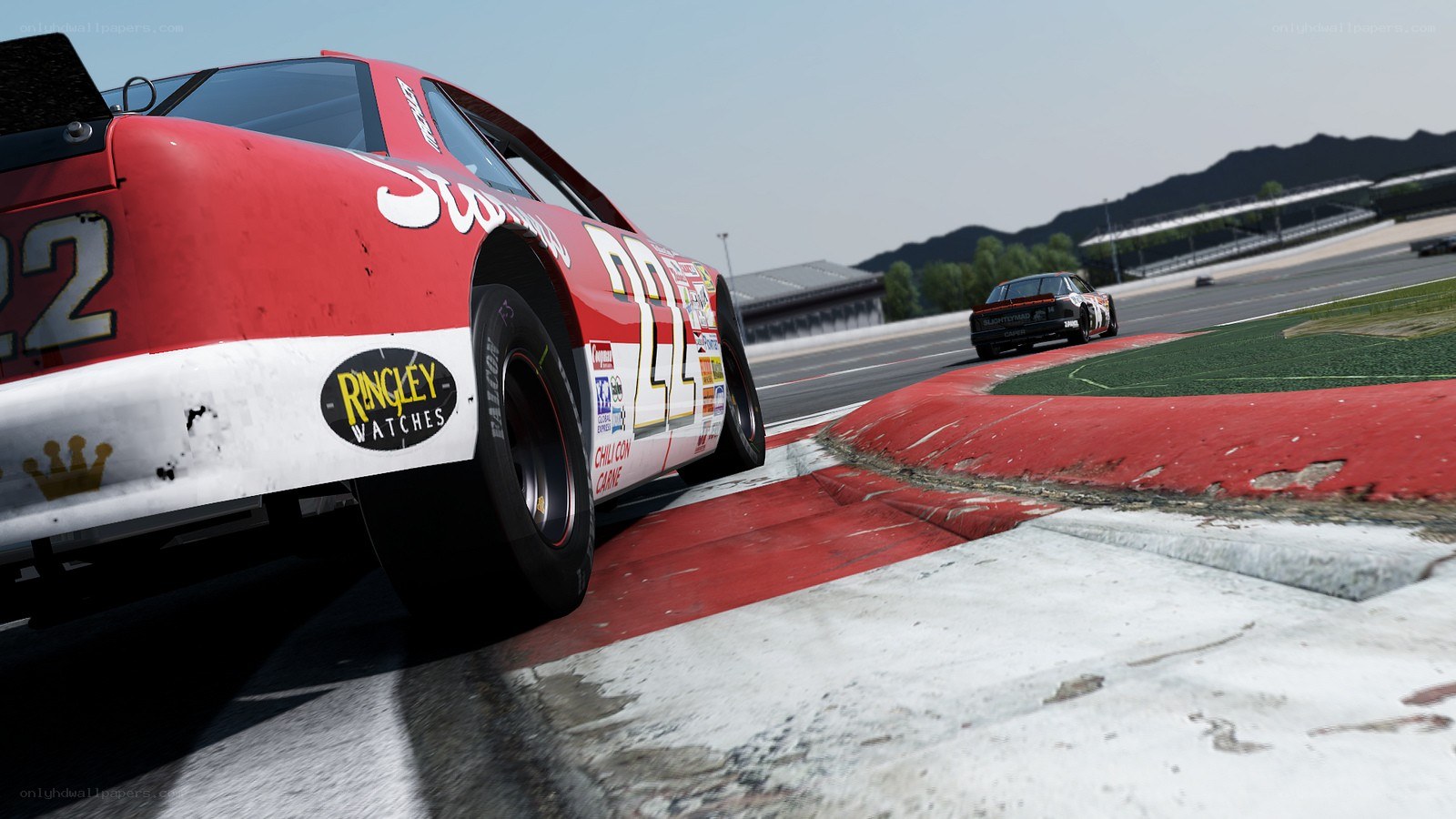 racing car on track