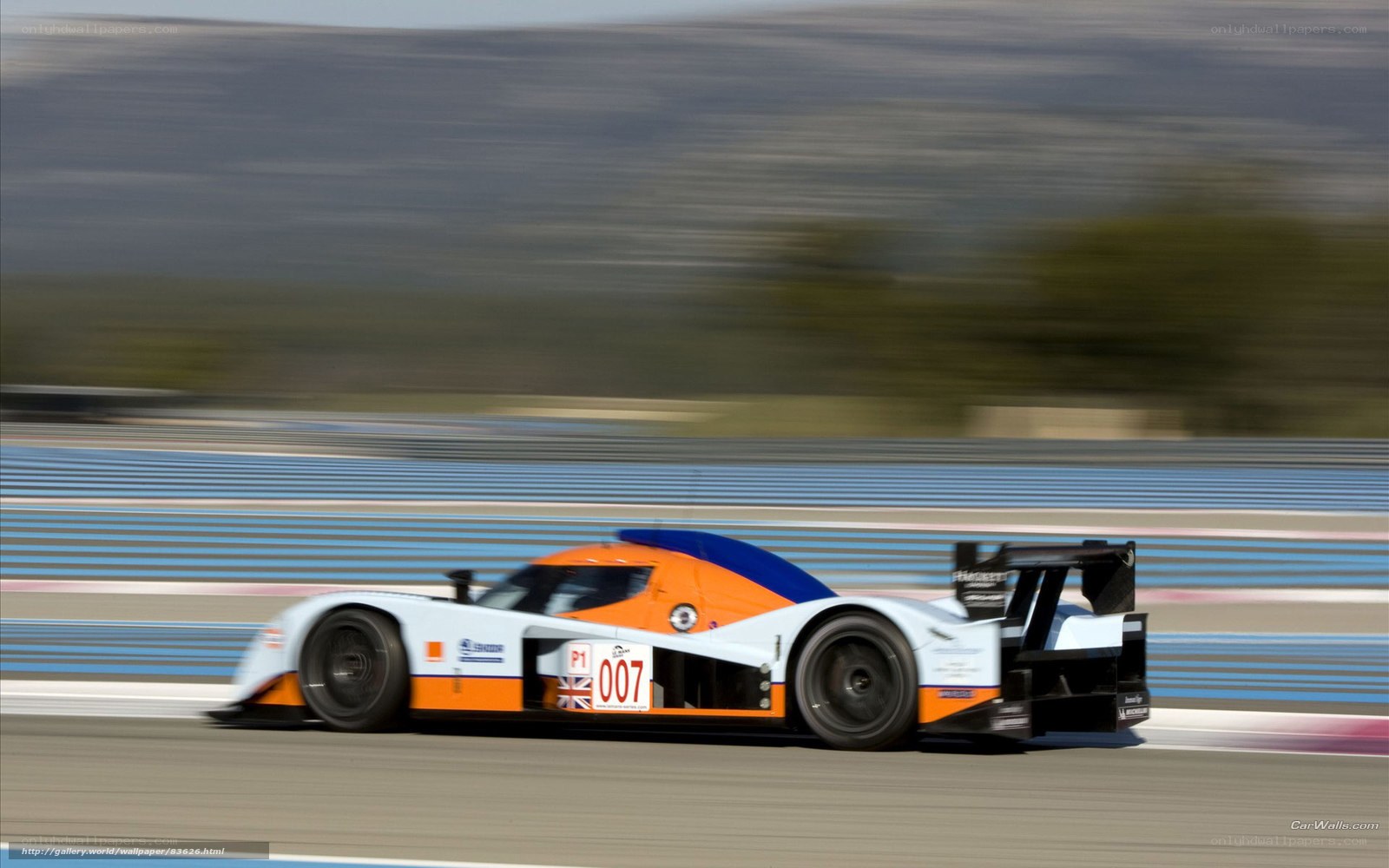 racing car on track