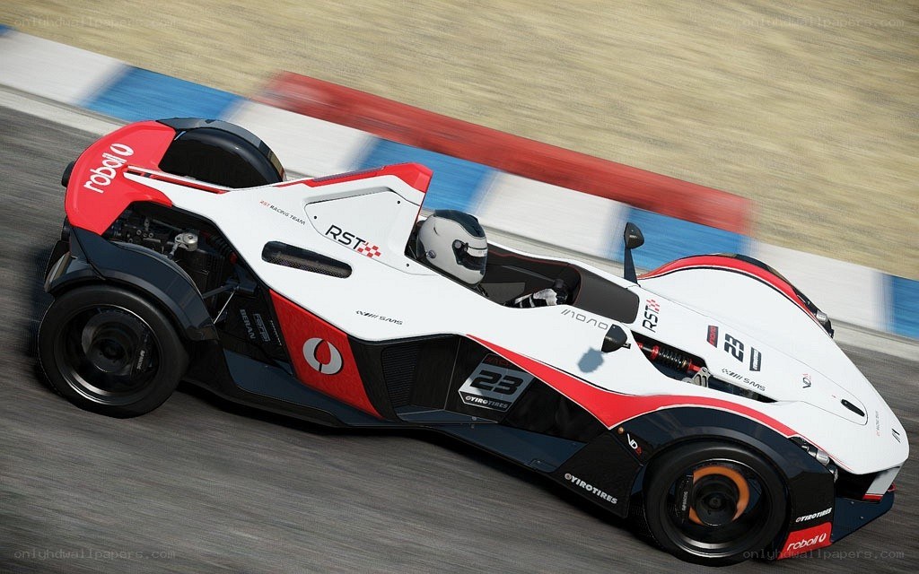racing car on track