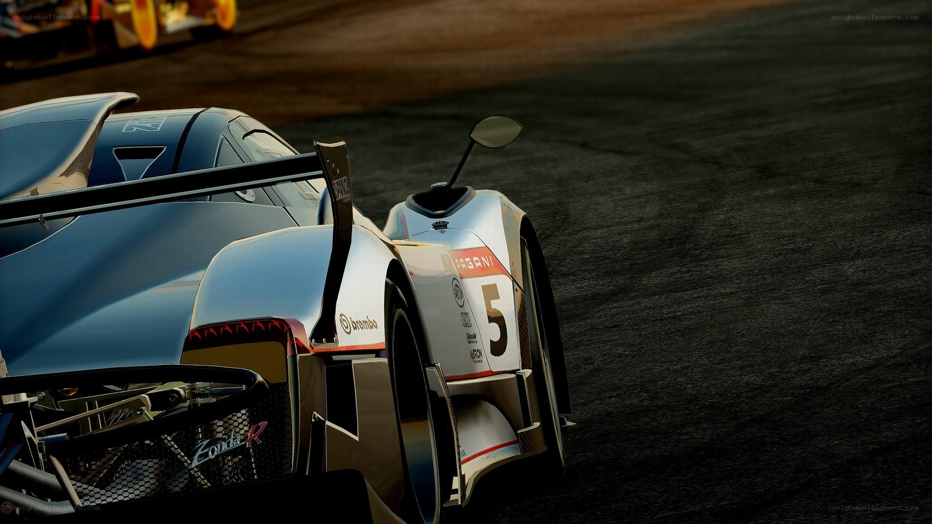racing car on track