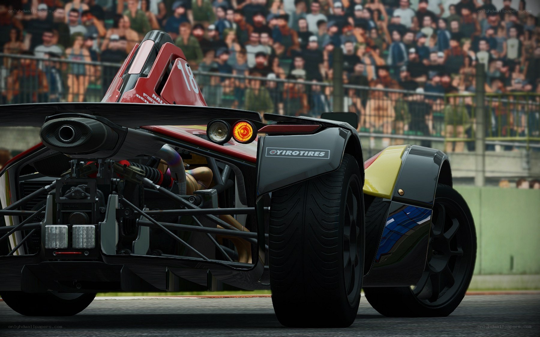 racing car on track