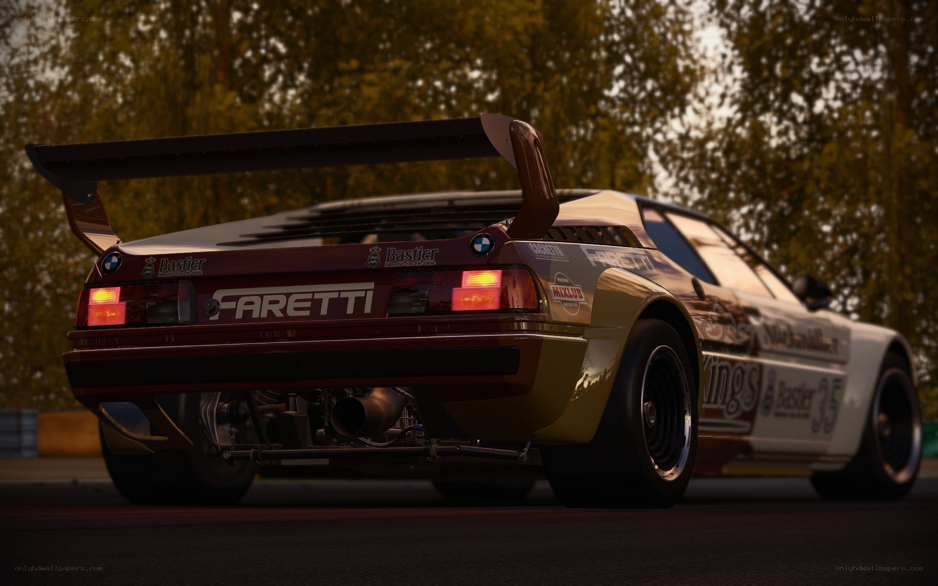 racing car on track