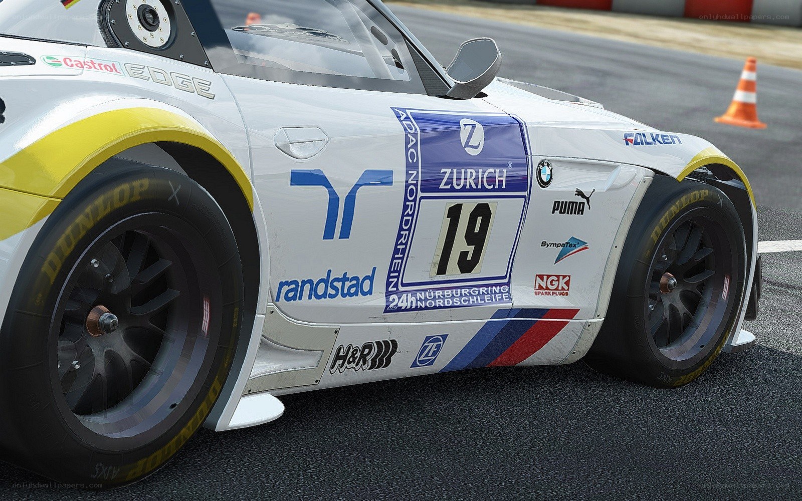 racing car on track