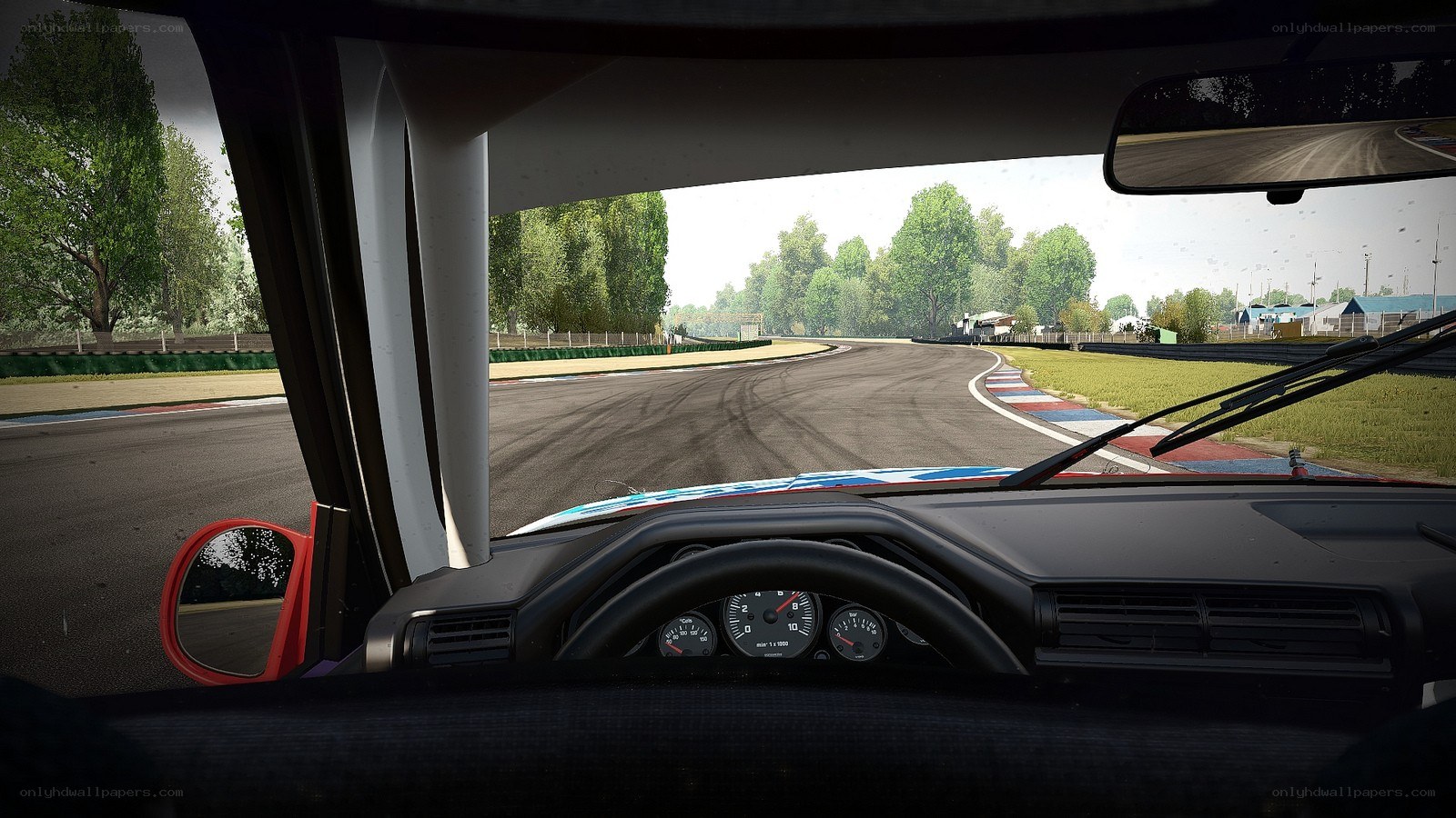 racing car on track