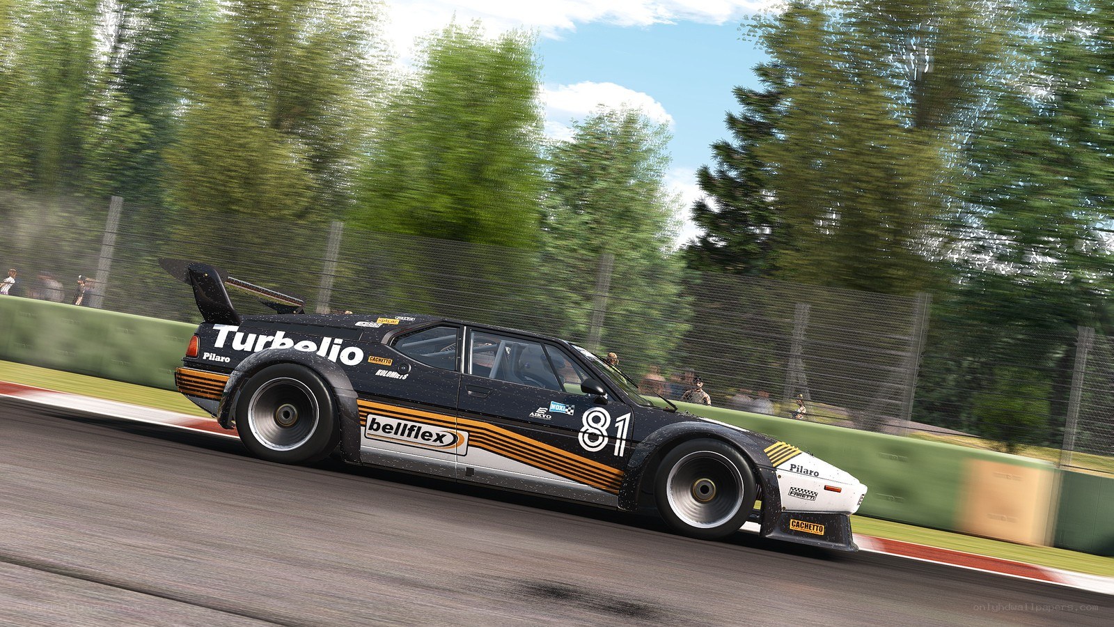 racing car on track