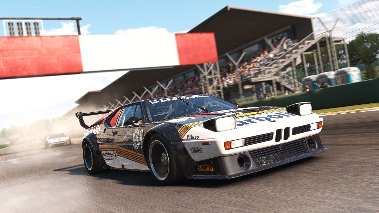 racing car on track