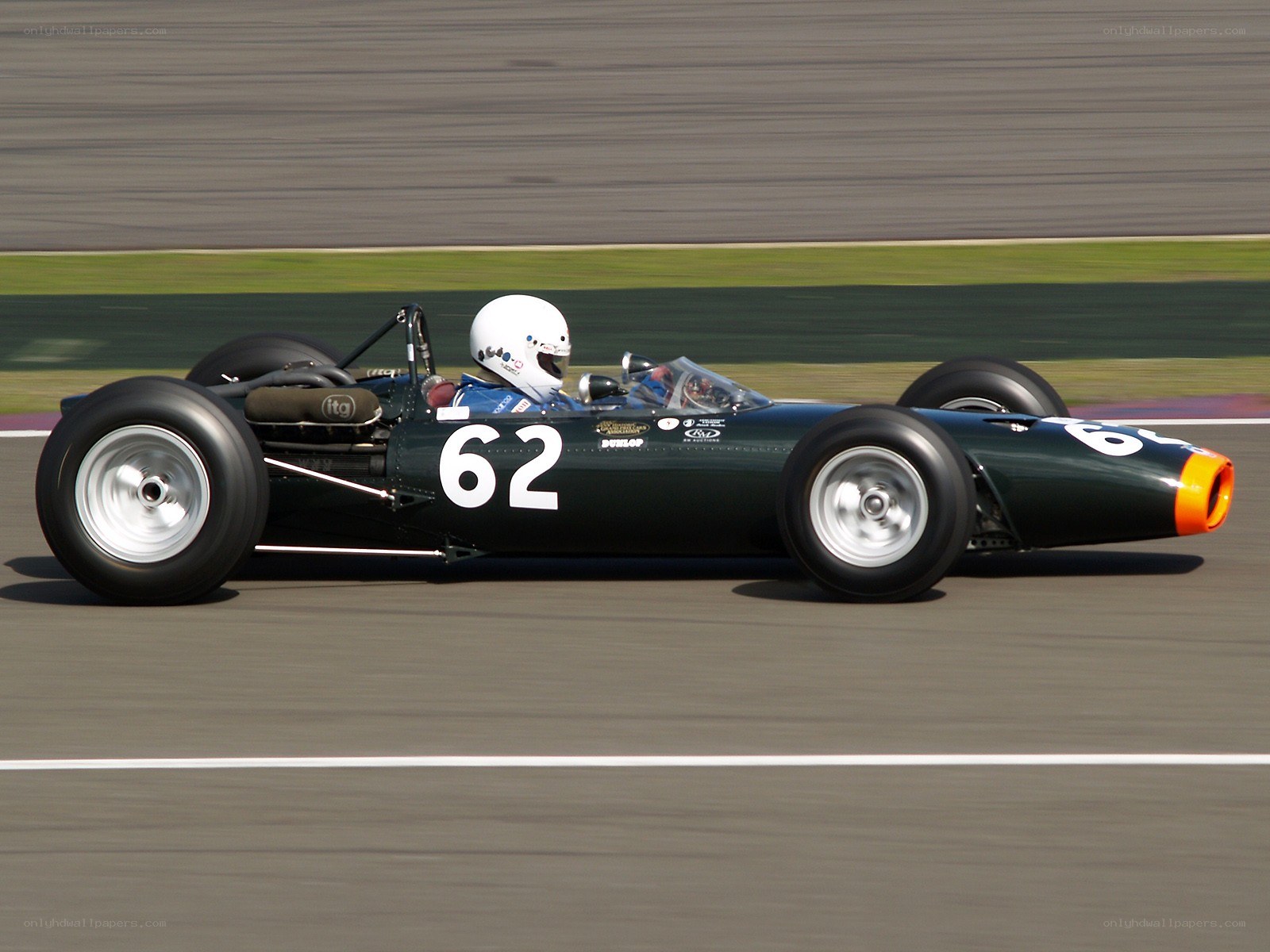 racing car on track