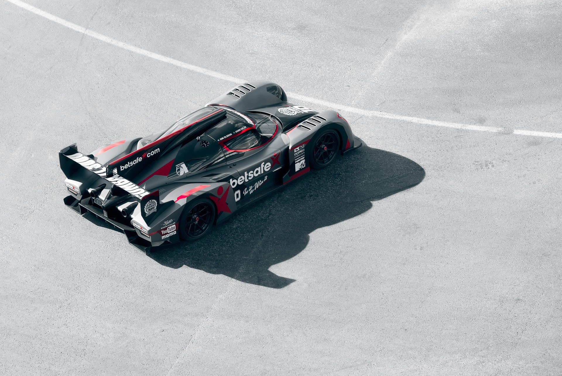 racing car on track
