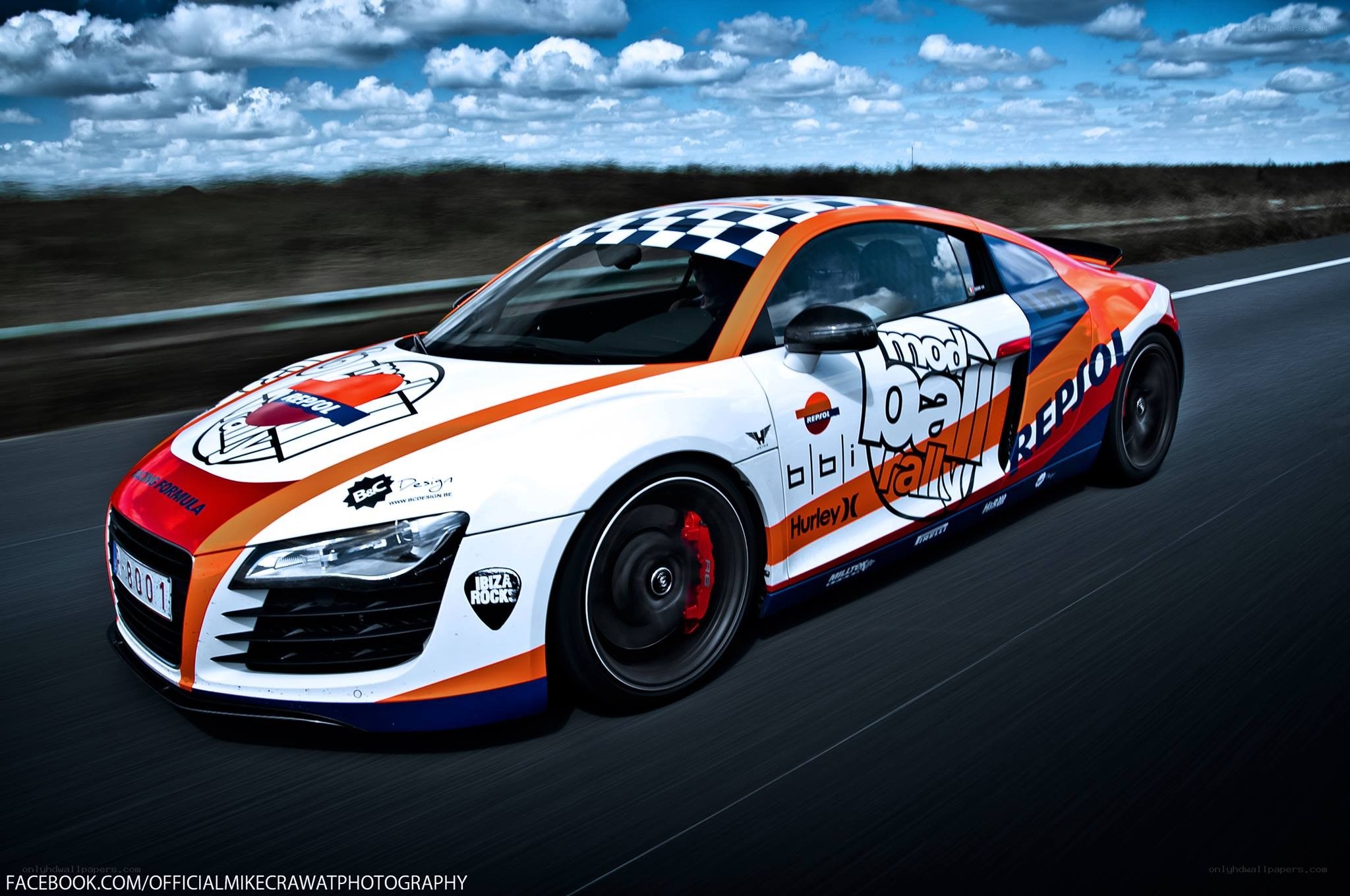 racing car on track