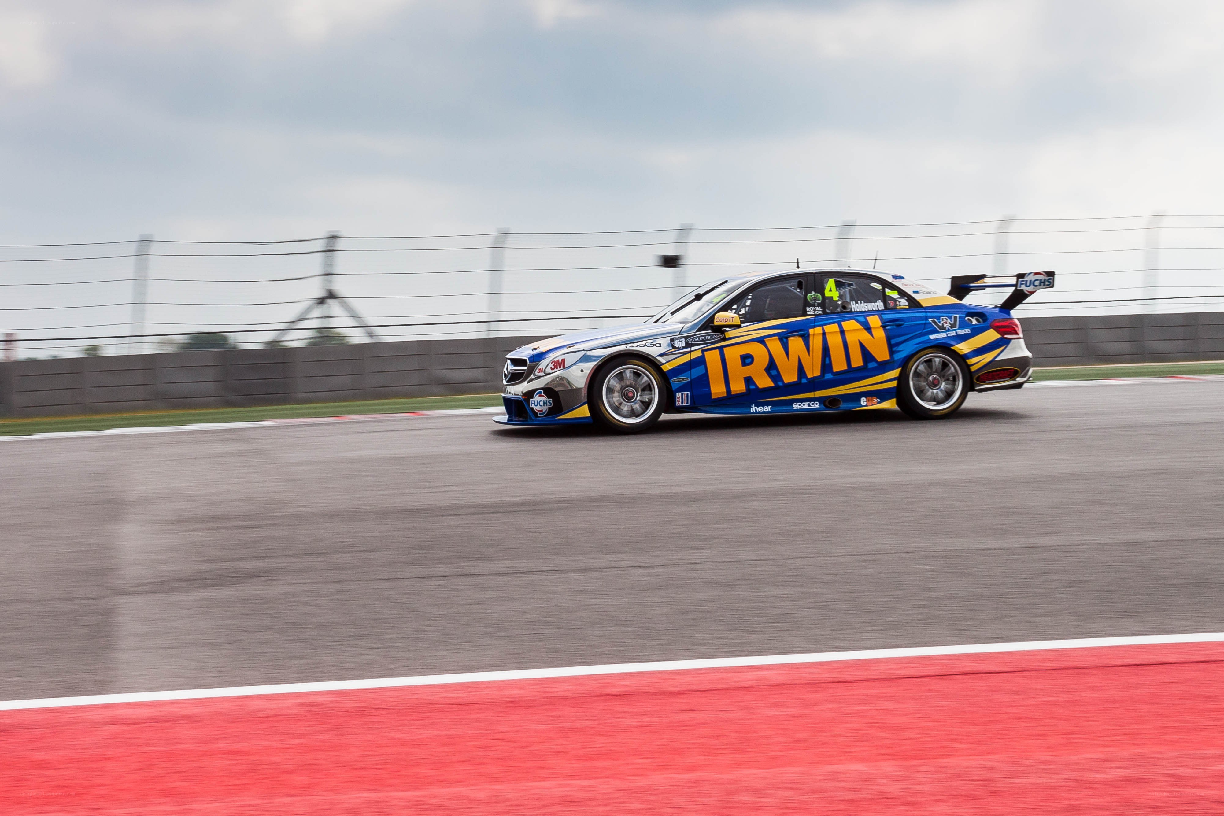 racing car on track